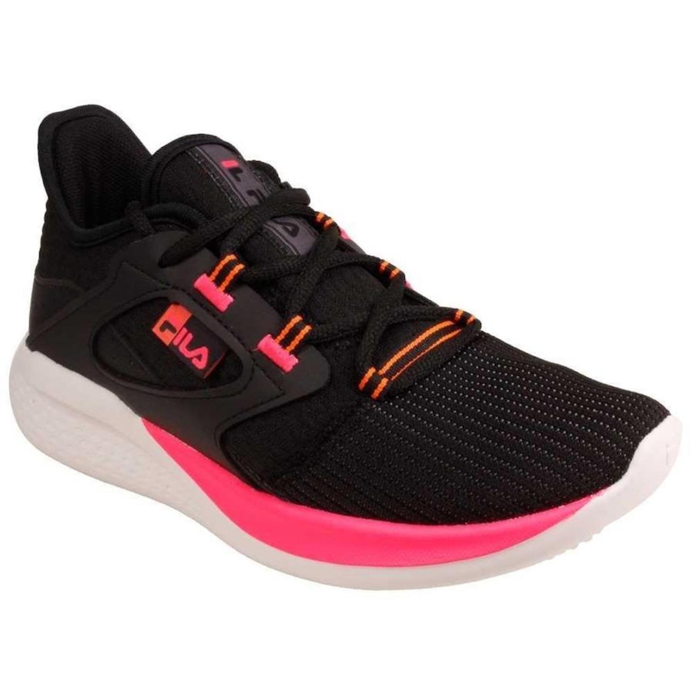 Tenis fila feminino 2025 preto com rosa centauro