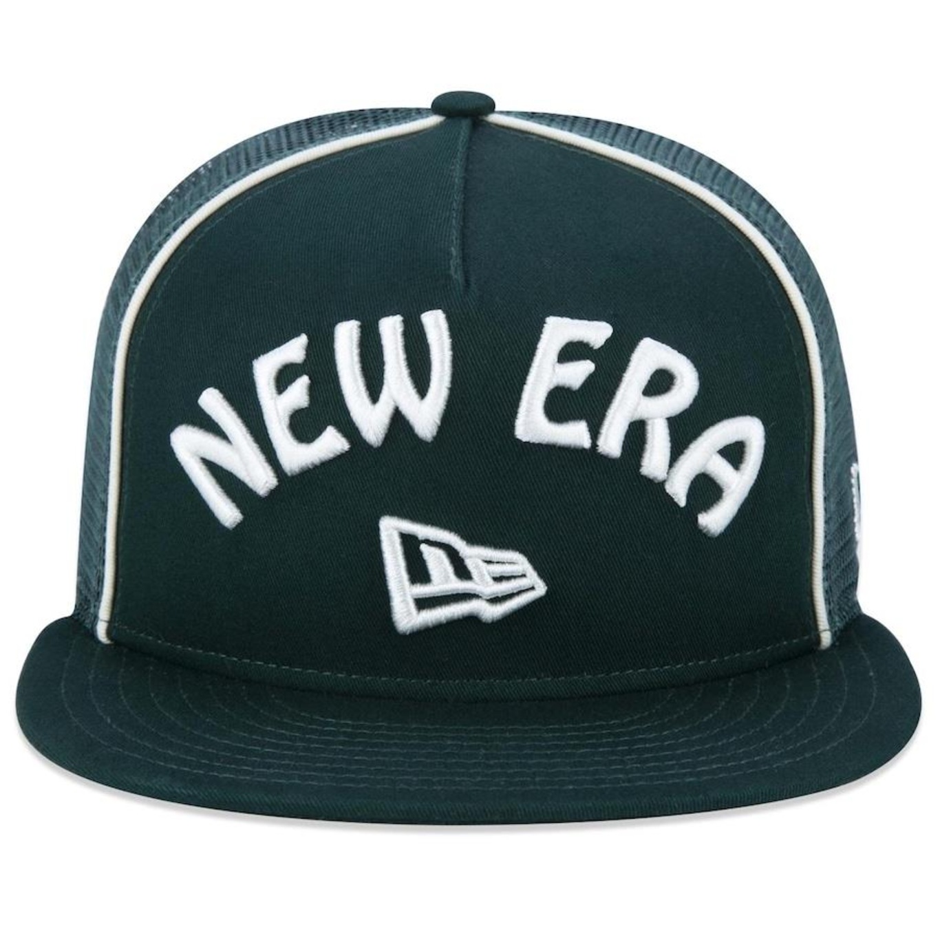 Boné Aba Reta New Era 9fifty Original Fit A-Frame Trucker Nature - Snapback - Adulto - Foto 2