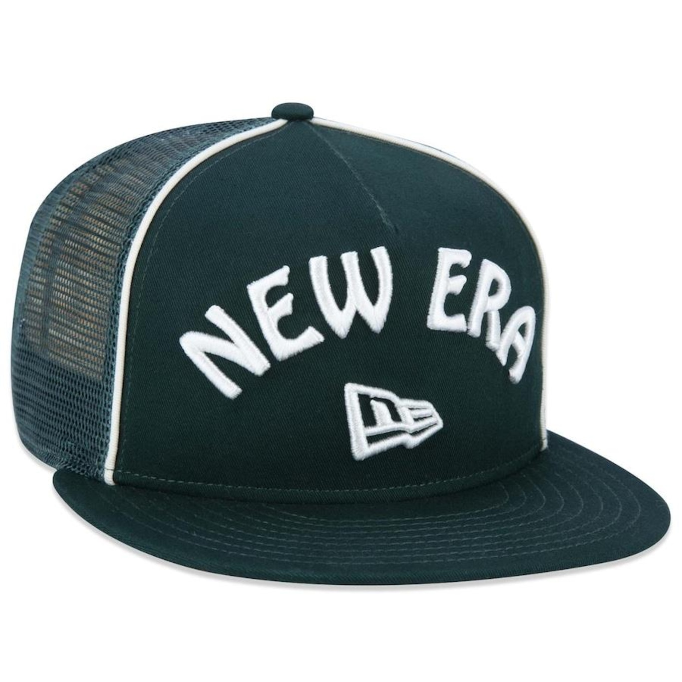 Boné Aba Reta New Era 9fifty Original Fit A-Frame Trucker Nature - Snapback - Adulto - Foto 3