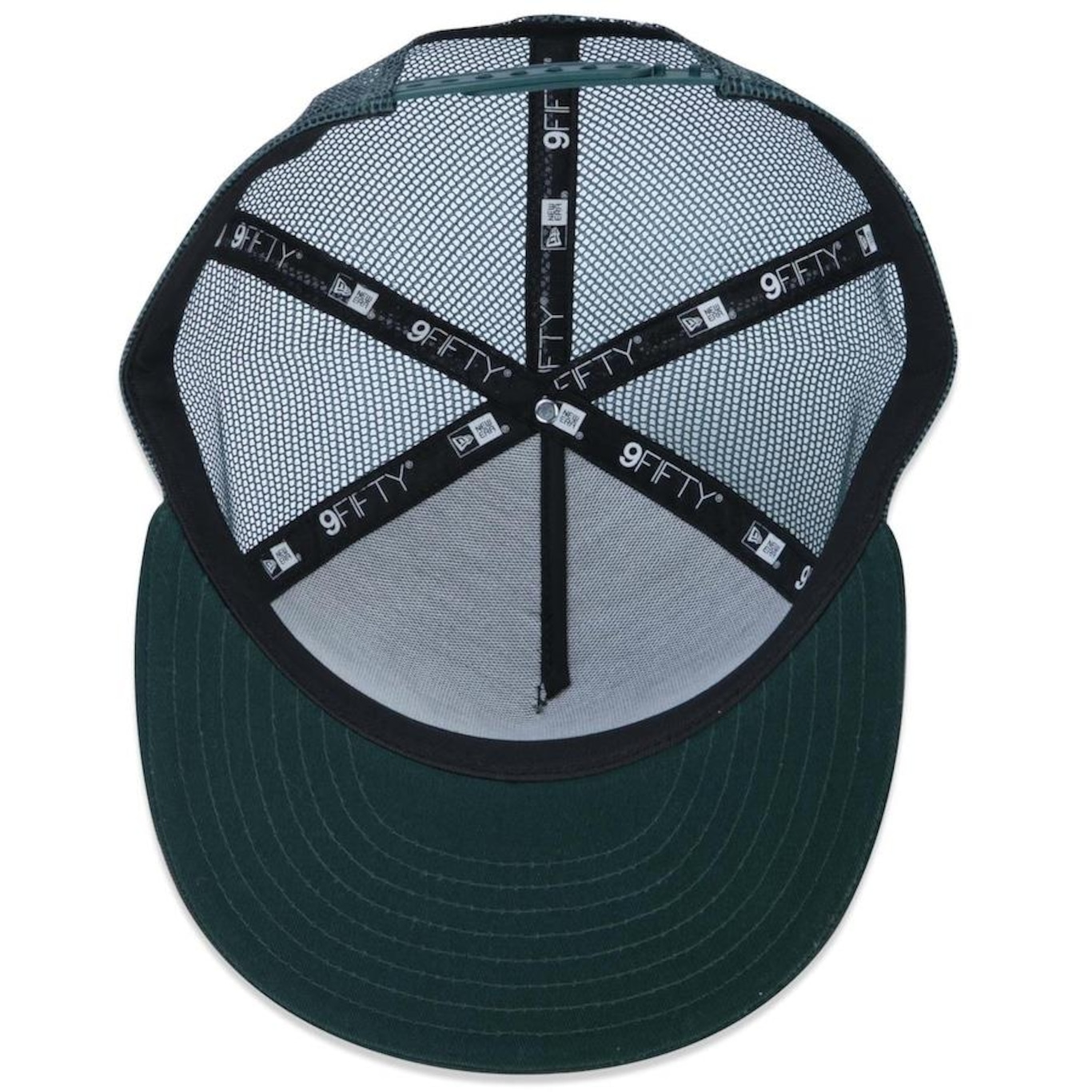 Boné Aba Reta New Era 9fifty Original Fit A-Frame Trucker Nature - Snapback - Adulto - Foto 5