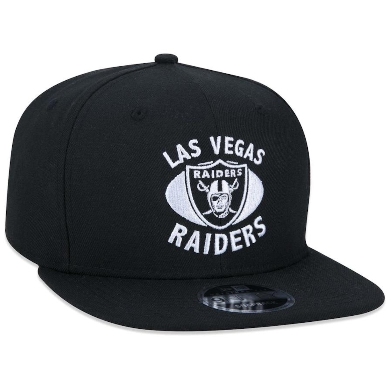 Boné Aba Reta New Era 9fifty Original Fit NFL Las Vegas Raiders Core - Snapback - Adulto - Foto 3