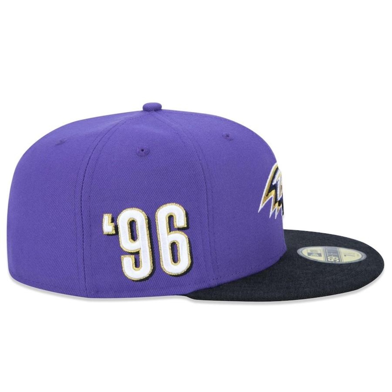 Boné Aba Reta New Era 59fifty NFL Baltimore Ravens Core Fitted Fitted - Fechado - Adulto - Foto 6