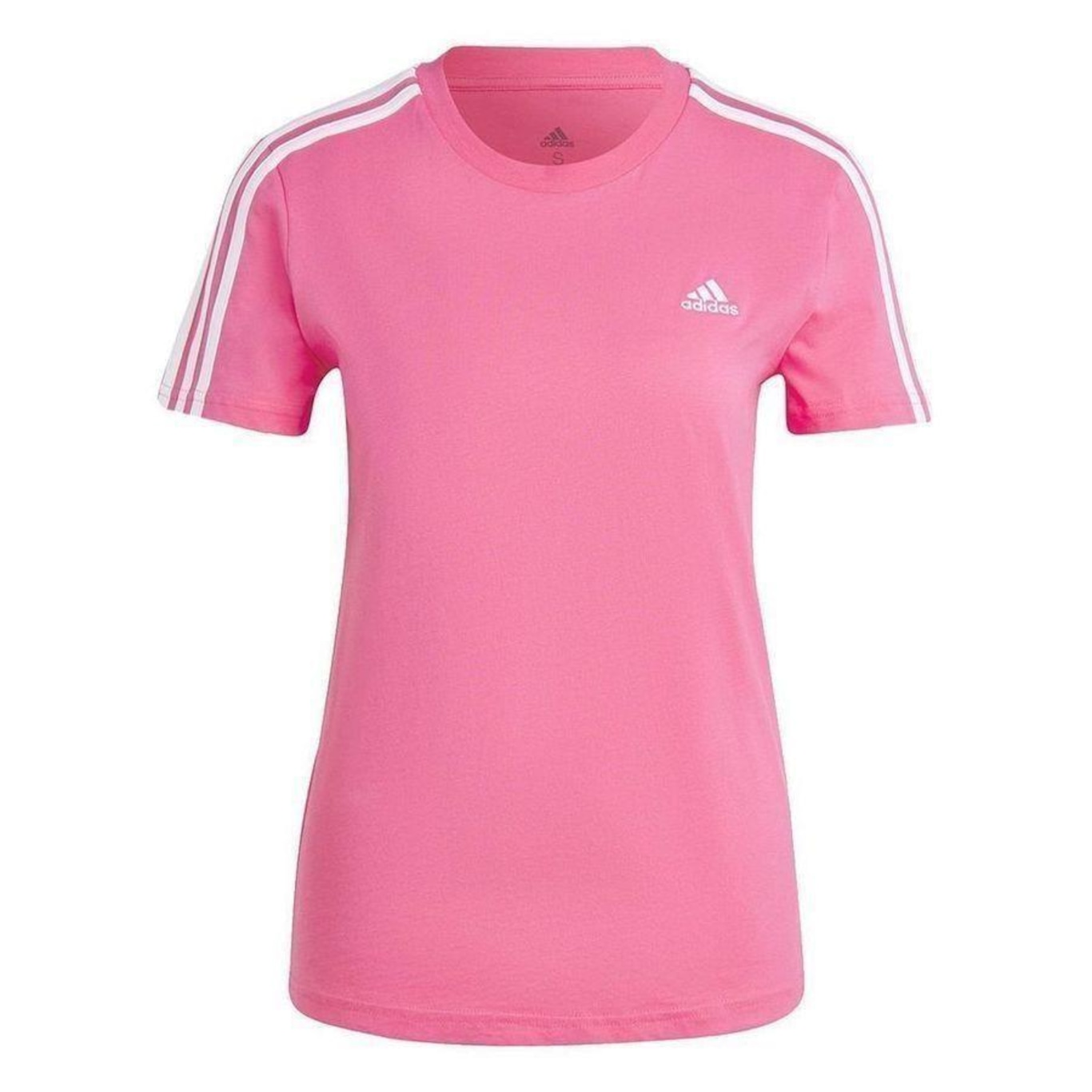 Camiseta adidas 3 Listras IB9453 - Feminina - Foto 1