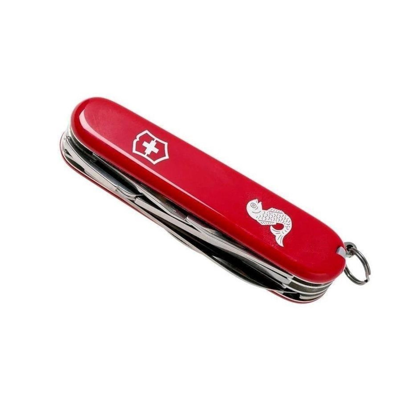 Canivete de Bolso Victorinox Médio Angler Vermelho - Foto 3