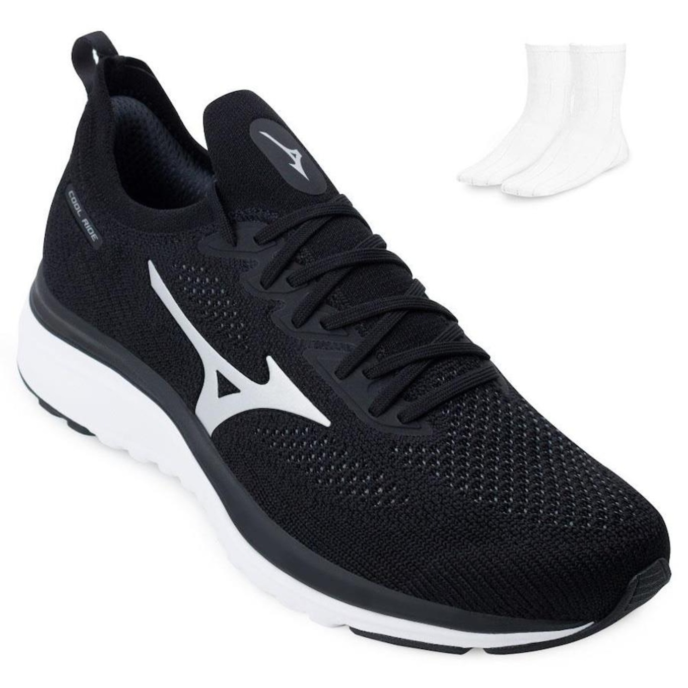 Tênis Mizuno Cool Ride + Par de Meias MZ22 - Masculino - Foto 1