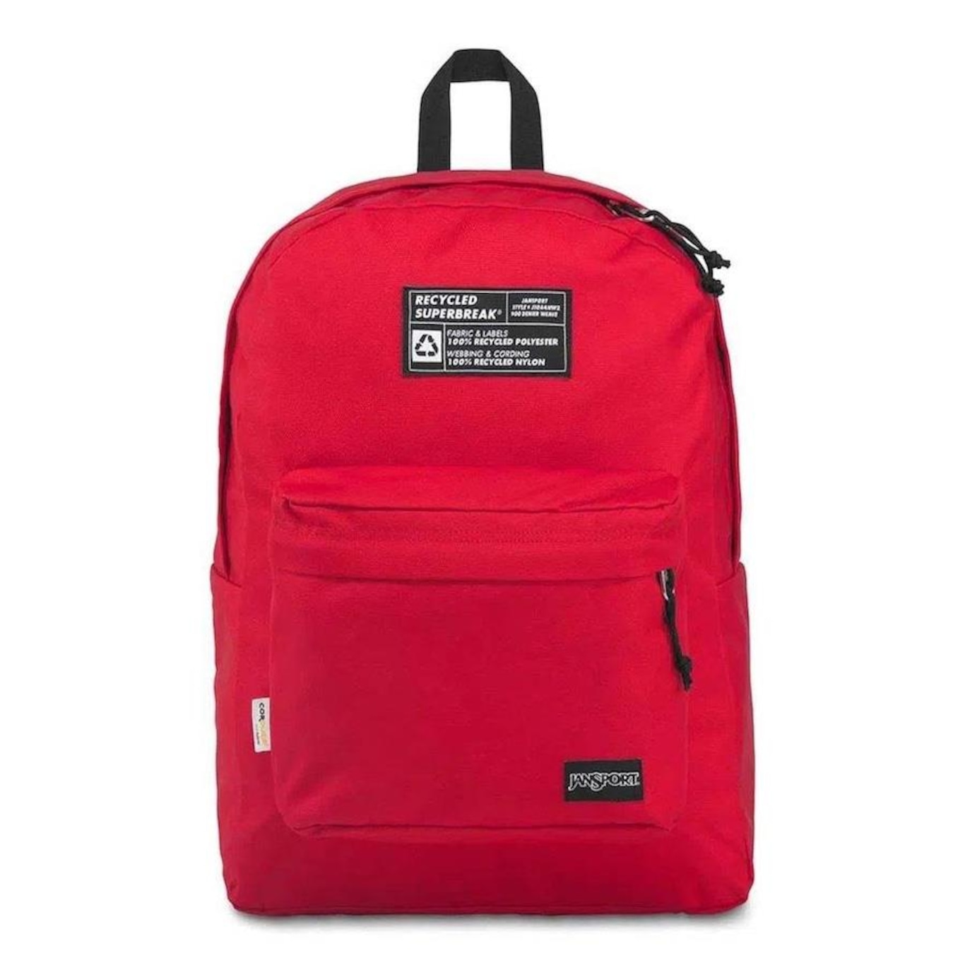 Mochila JanSport Recycled Superbreak Red Tape - 26 Litros - Foto 1