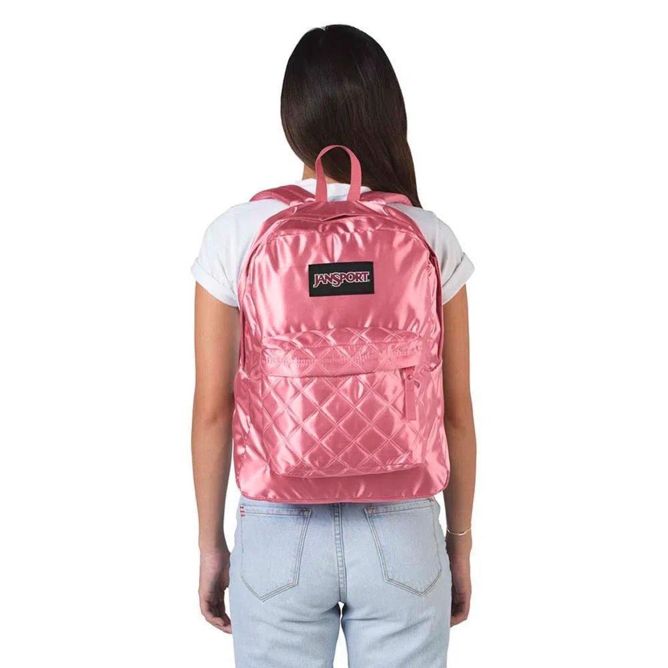 Mochila JanSport Super Fx Slate Rose Diamond Quilting - 25 Litros - Foto 5