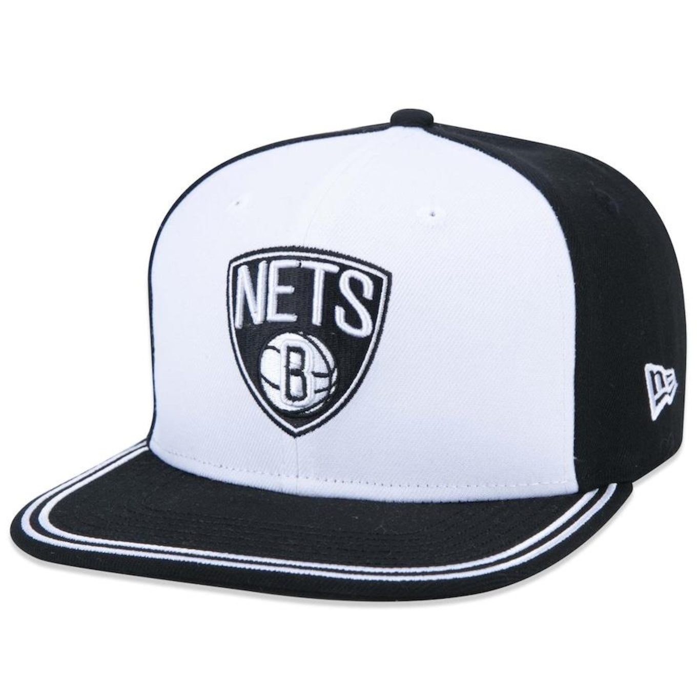 Boné Aba Reta New Era 9fifty Original Fit NBA Brooklyn Nets World - Snapback - Adulto - Foto 1