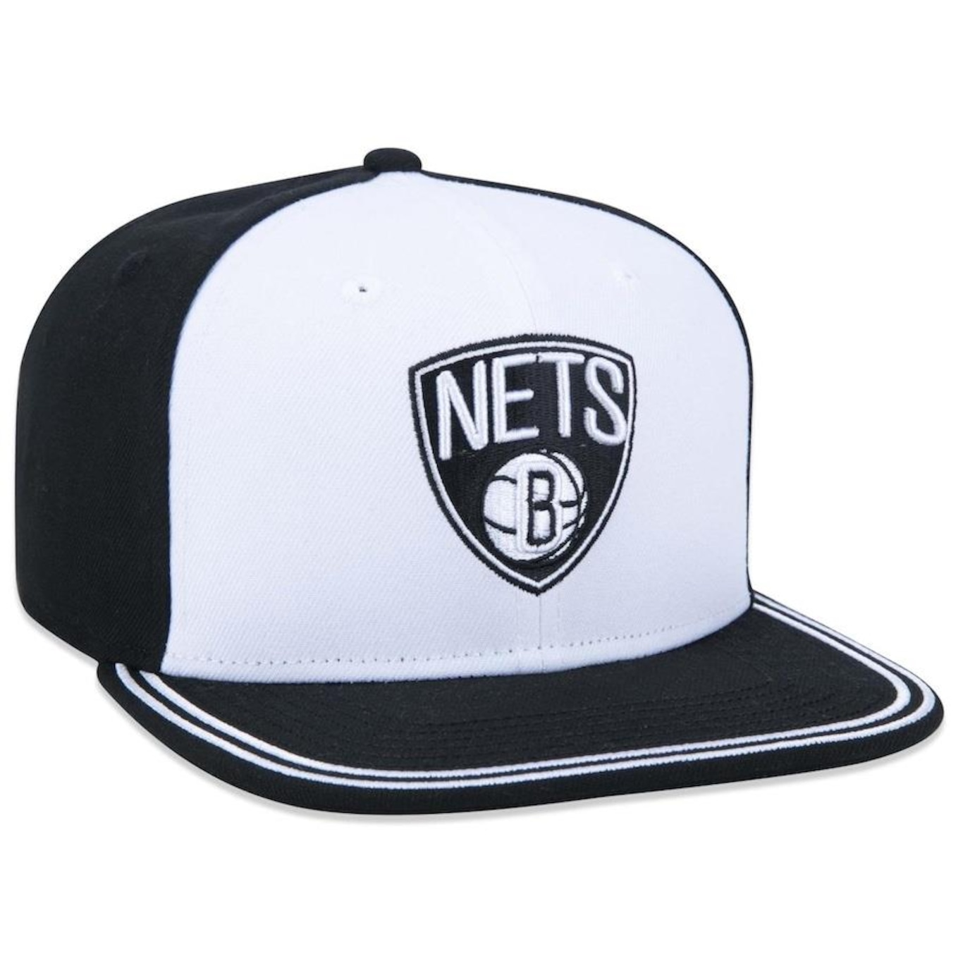 Boné Aba Reta New Era 9fifty Original Fit NBA Brooklyn Nets World - Snapback - Adulto - Foto 3