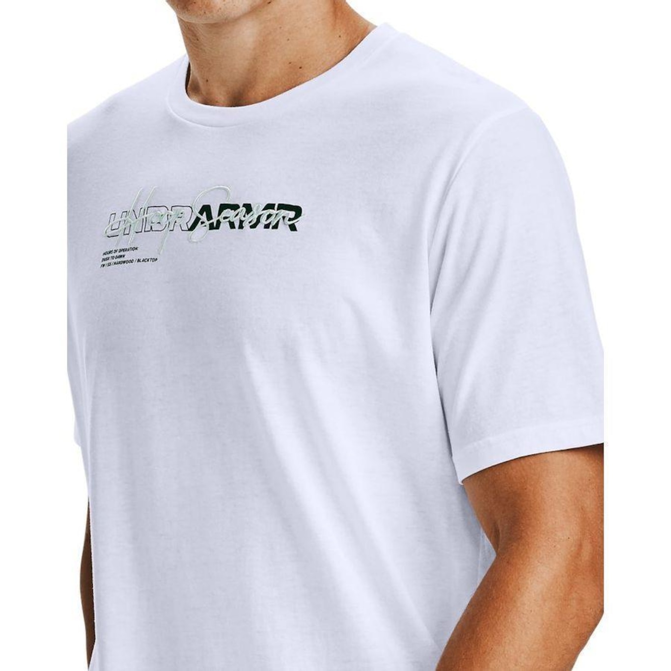 Kit Camisetas Wordmark Under Armour - 2 Unidades - Masculina - Foto 3