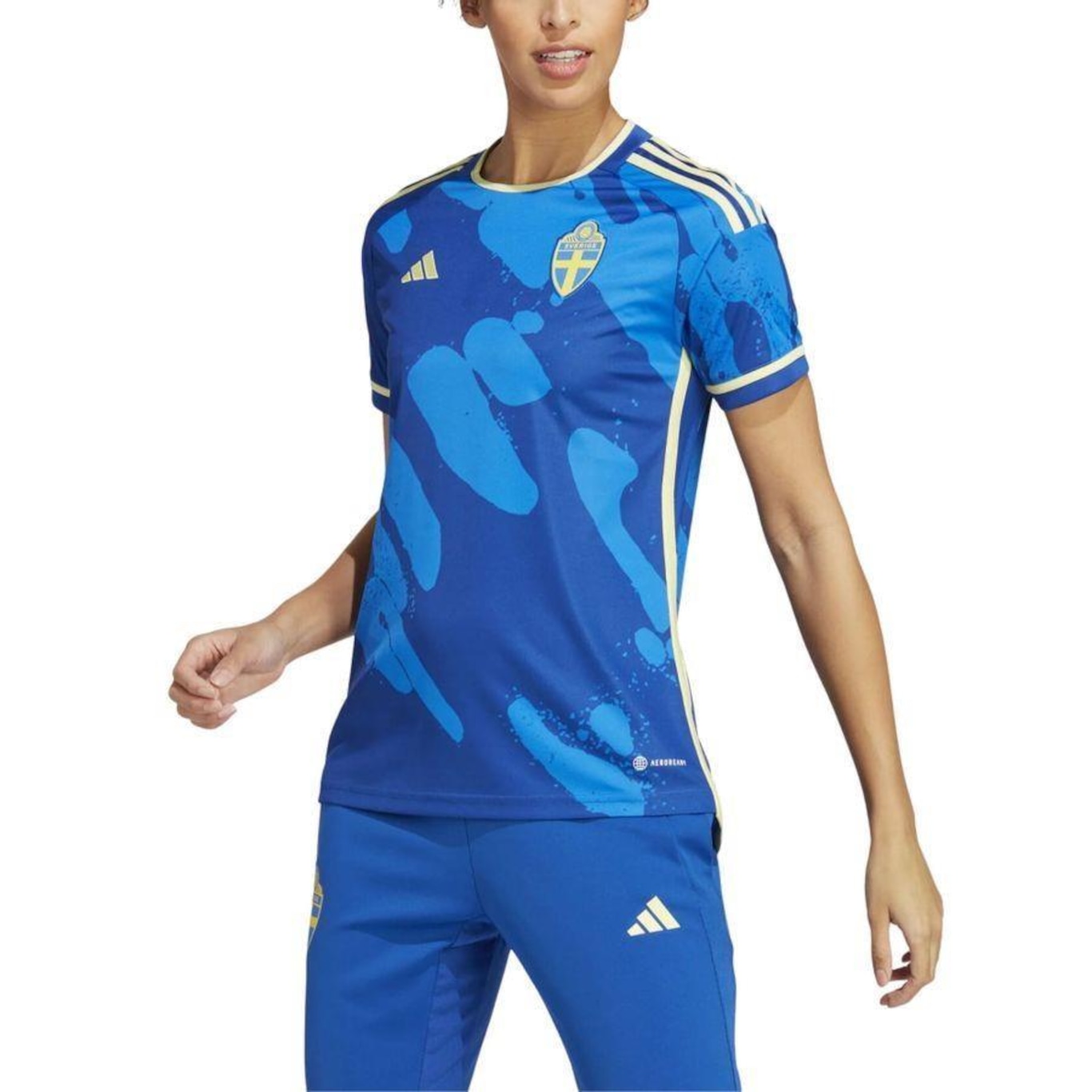 Camisa 2 da Suécia 23 adidas - Feminina - Foto 1