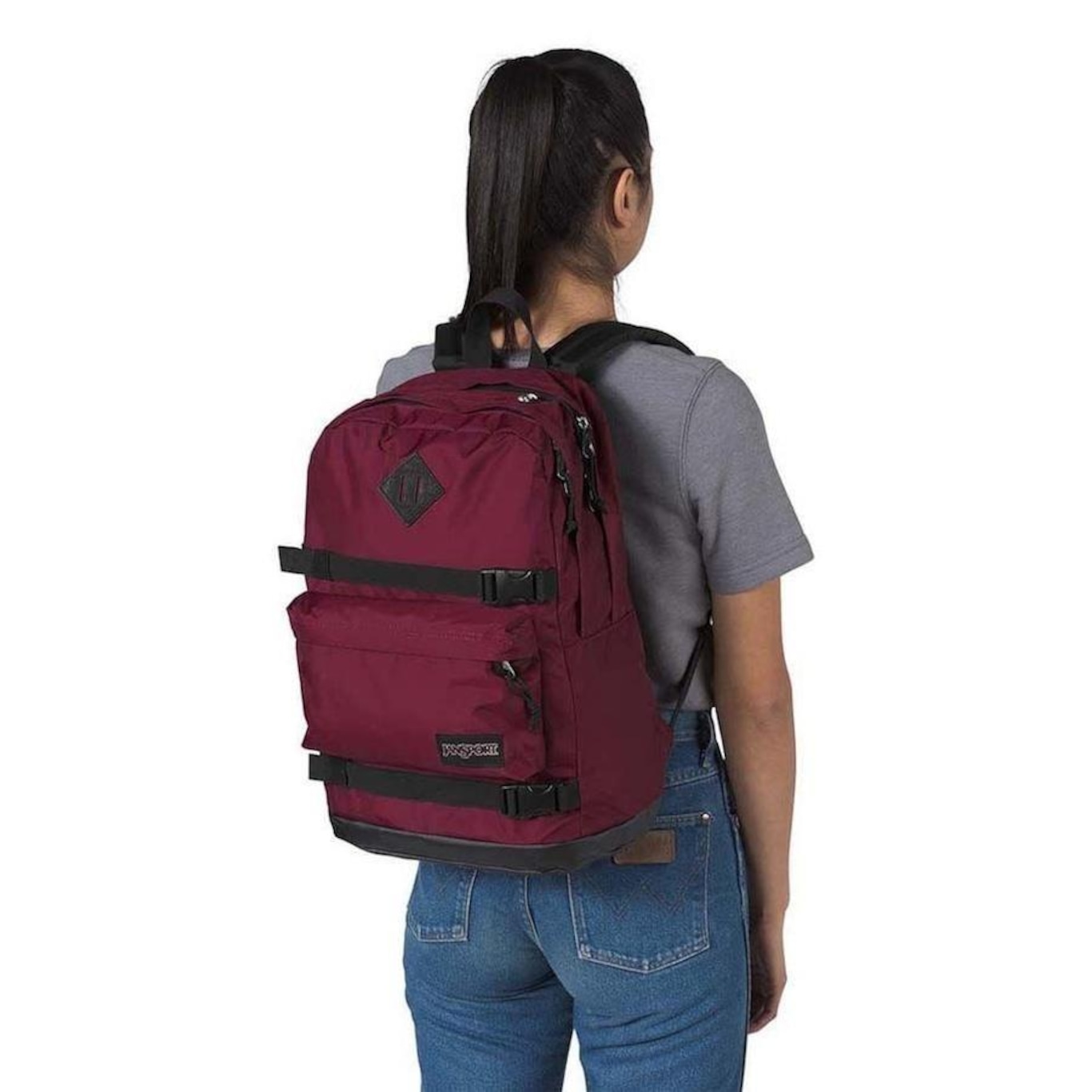 Mochila JanSport West Break Russet Red - 28 Litros - Foto 4