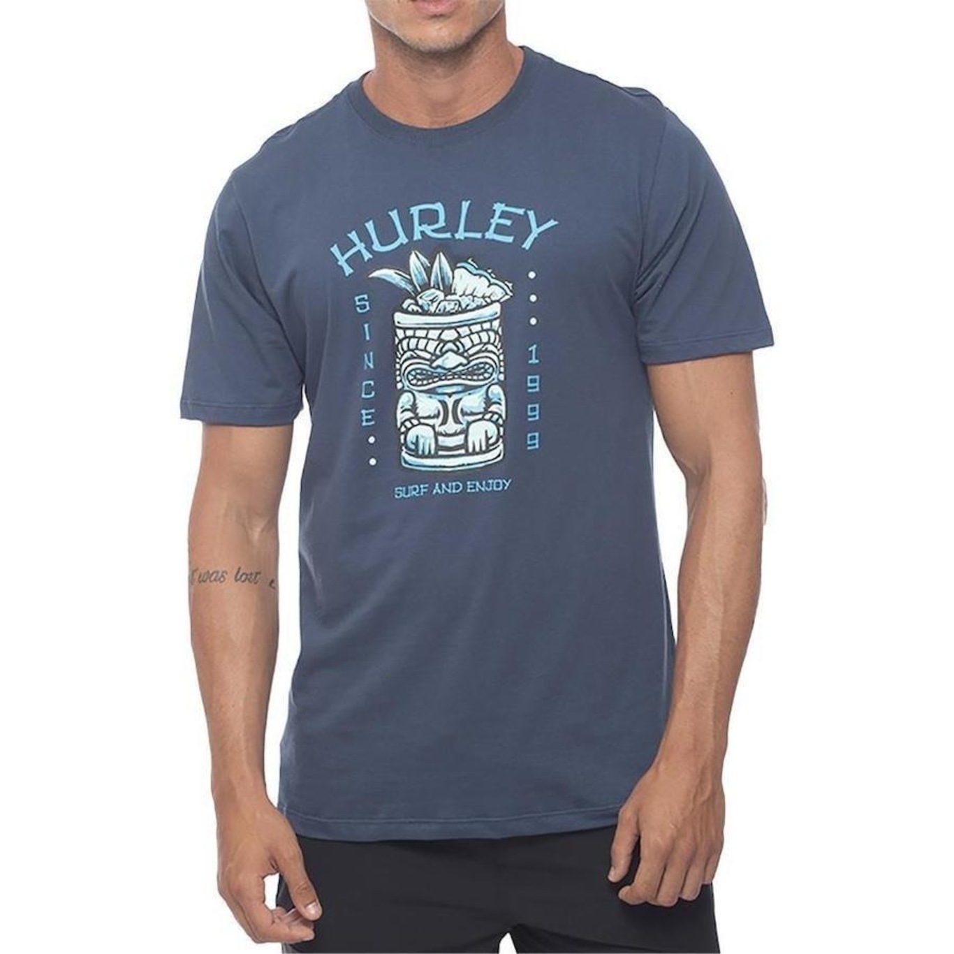 Camiseta Hurley Tiki Dring SM23 - Masculina - Foto 1