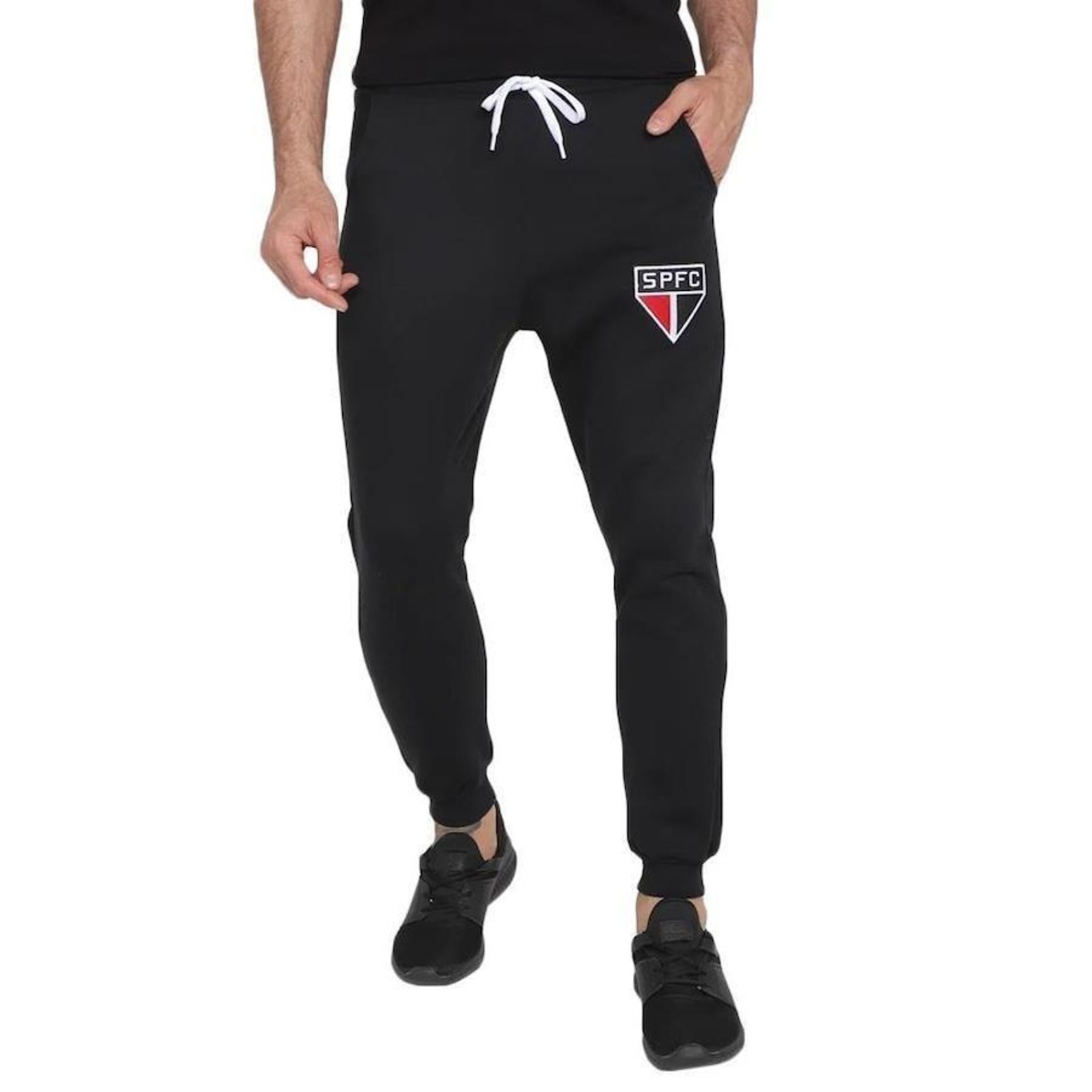 Calça de Moletom de São Paulo Escudo Retrômania - Masculina - Foto 1