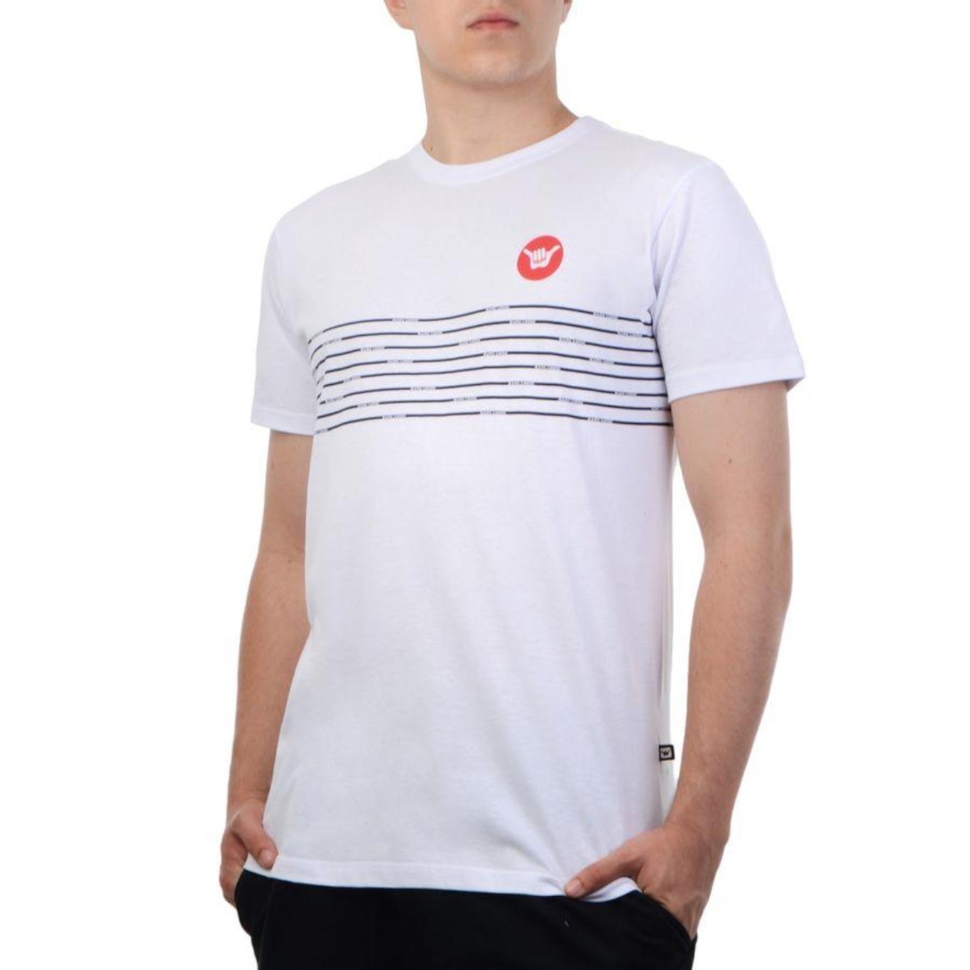 Camiseta Hang Loose Set Listrada - Masculina - Foto 1