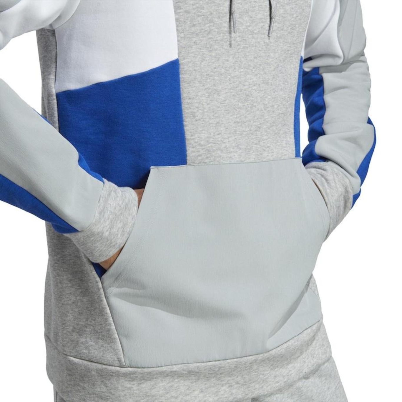 Blusão de Moletom com Capuz adidas Essentials Colorblock - Masculino - Foto 5