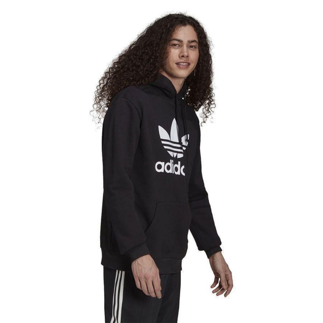 Blusão de Moletom com Capuz adidas Logo Classics - Masculino - Foto 4