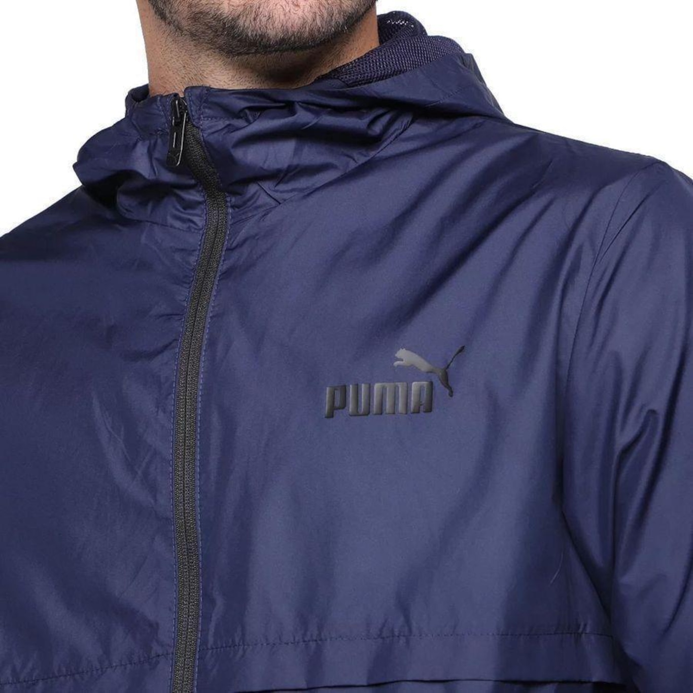 Jaqueta Corta Vento com Capuz Puma Ess Solid - Masculina - Foto 3