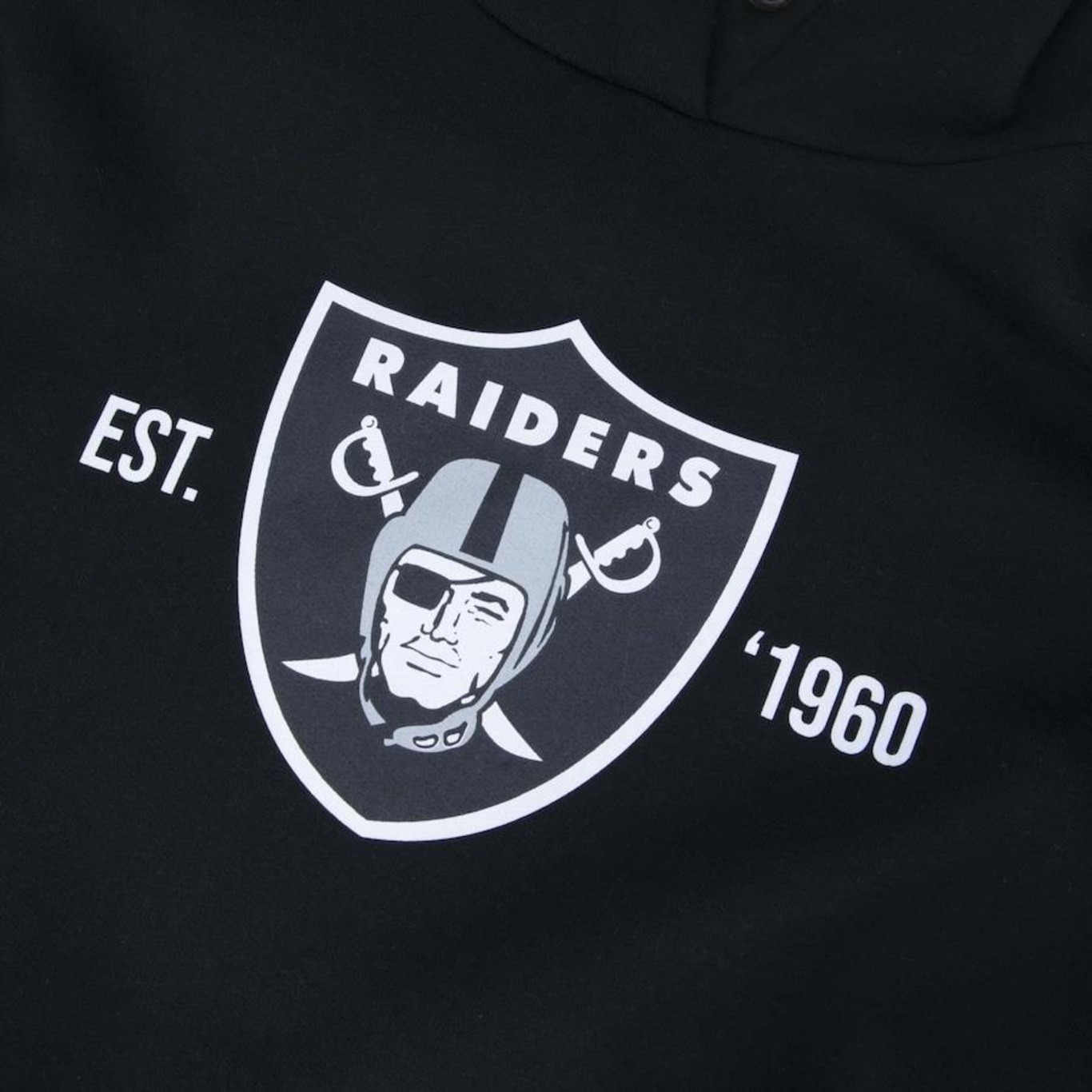 Blusão de Moletom com Capuz New Era Canguru NFL Las Vegas Raiders Core - Masculino - Foto 3