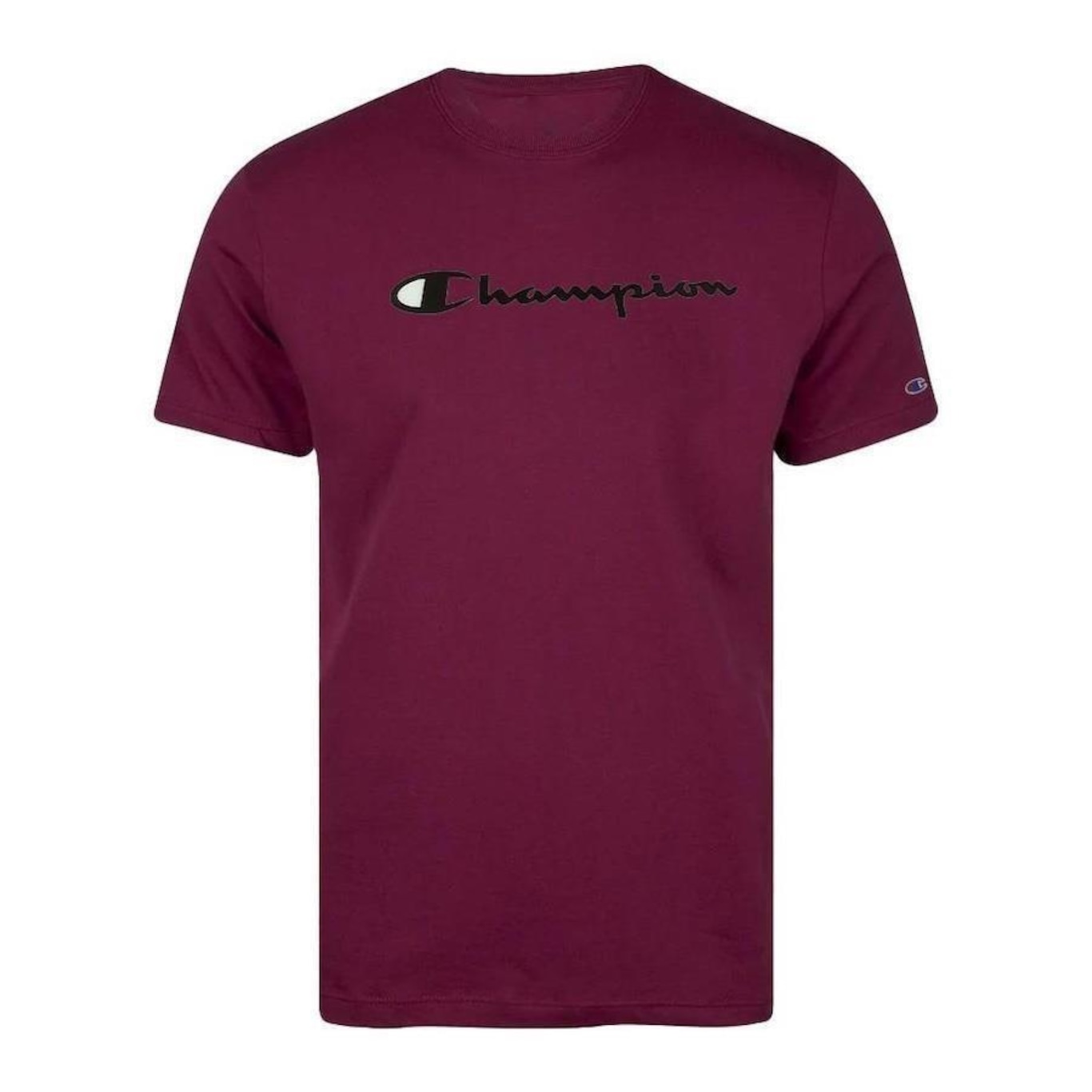 Camiseta Champion Mc Logo Script Ink Sandalwood -Masculina - Foto 1