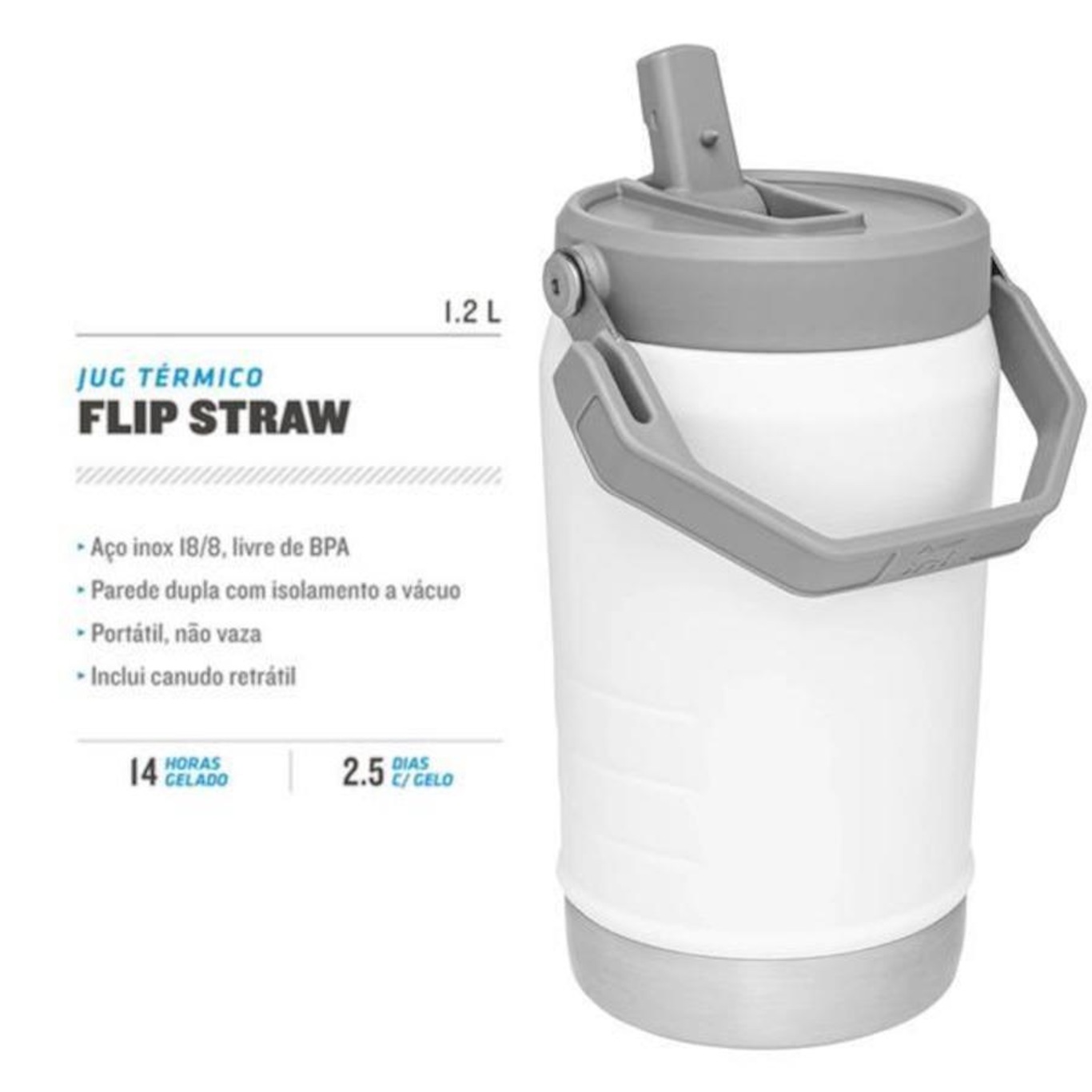 GARRAFA TÉRMICA STANLEY FLIP STRAW 1,2L - Loja de Artigos Esportivos em  Fortaleza