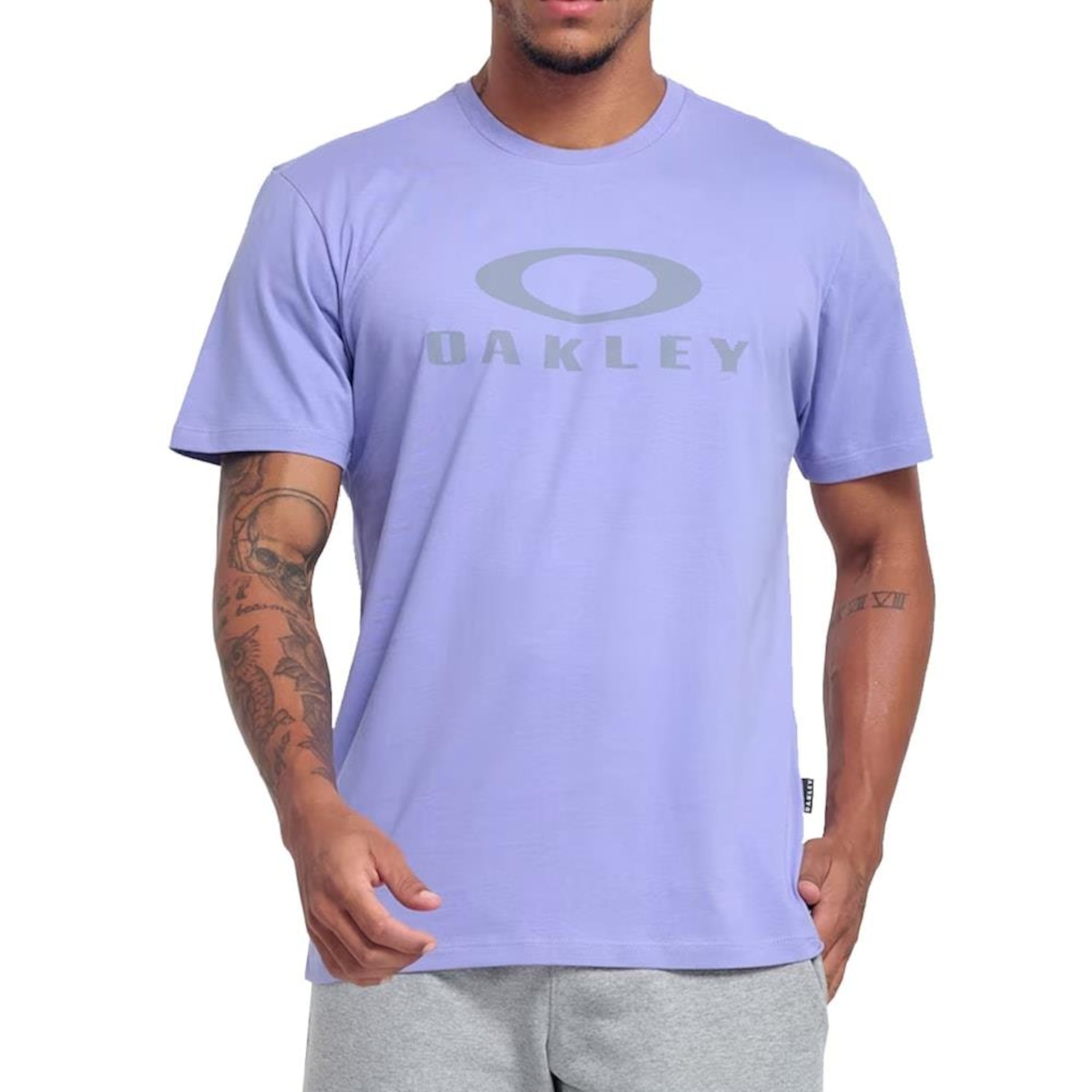 Camiseta Oakley O-Bark Violet Fader - Masculina - Foto 1