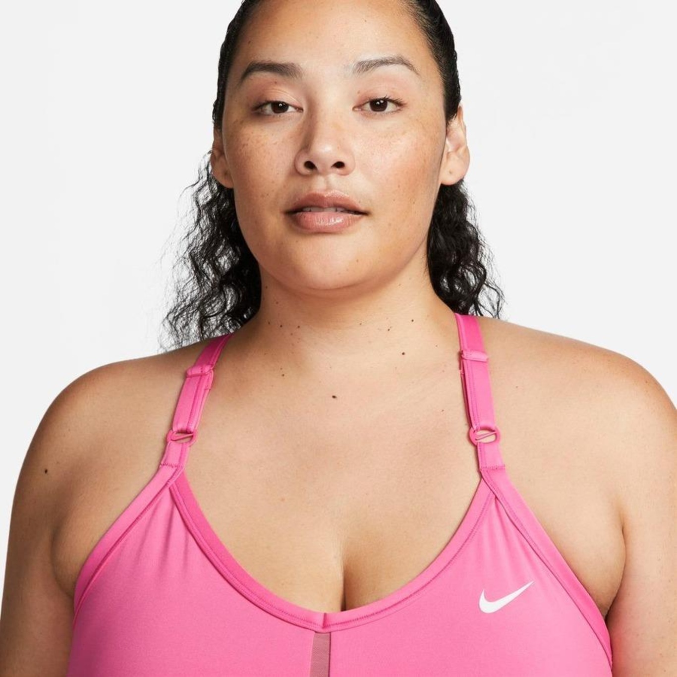 Nike Women's Plus Size Solid Indy Sports Bra 