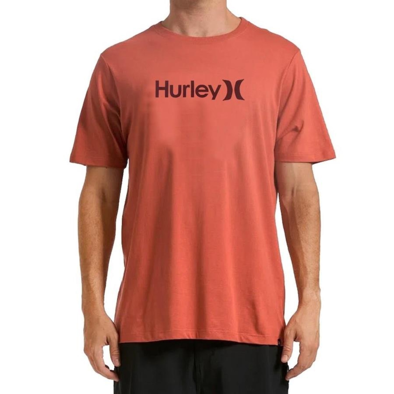 Camiseta Hurley OeO Solid Goiaba - Masculina - Foto 1