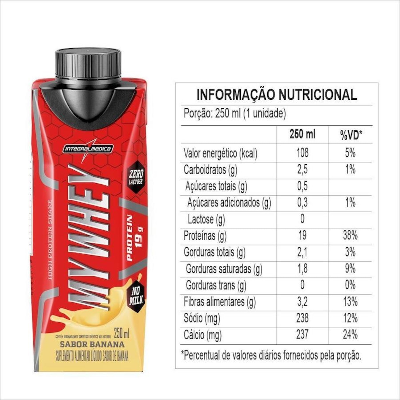 My Whey Unitário Integralmedica - 250ml - Foto 2