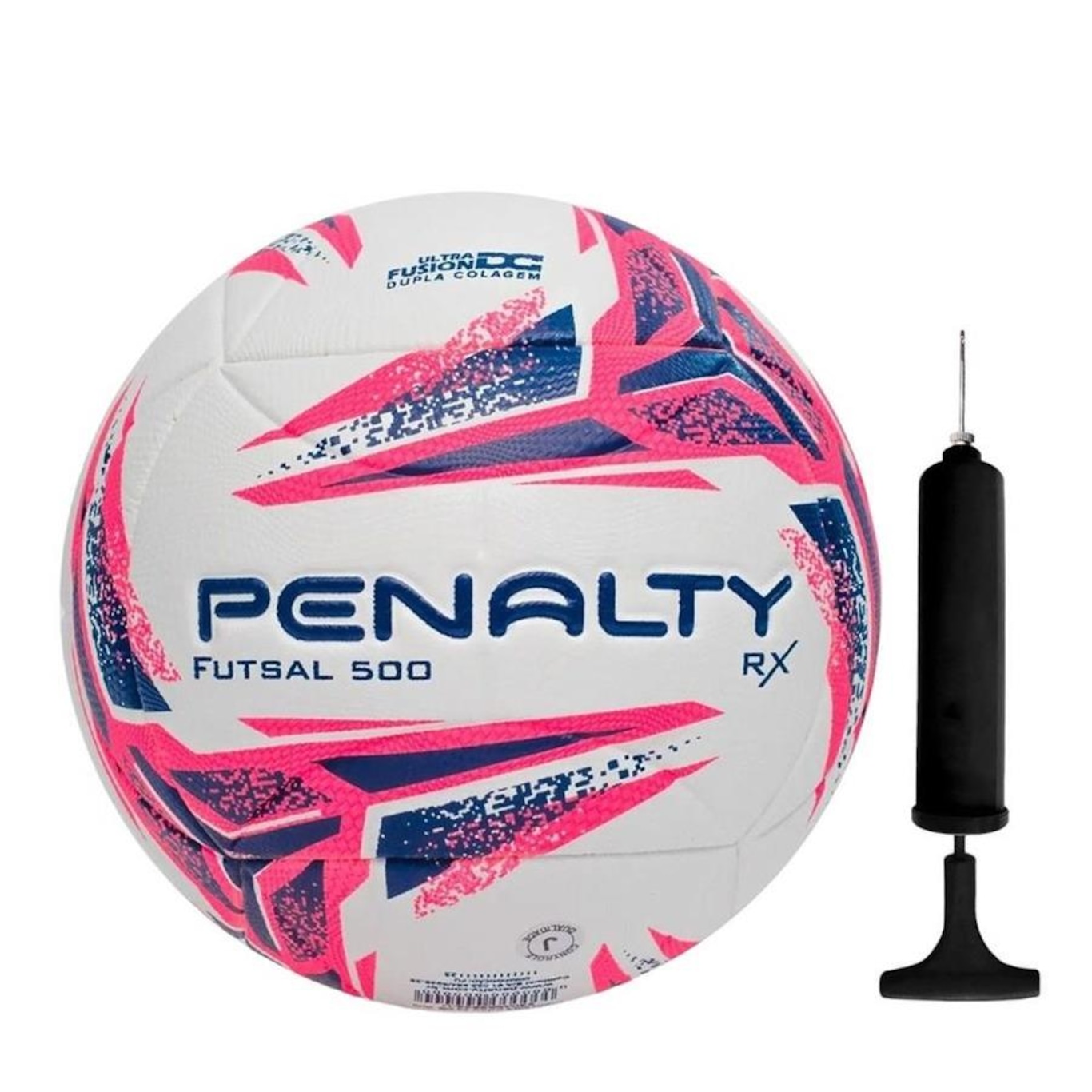 Kit Penalty: Bola de Futsal RX 500 XXIII + Bomba de Ar - Foto 1