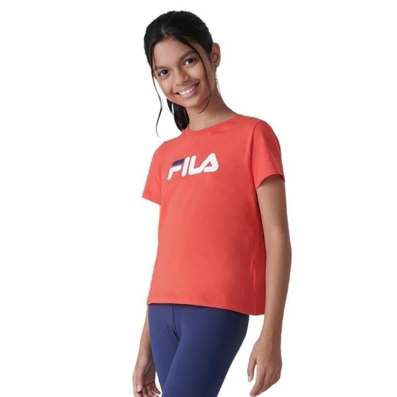 Camiseta Fila Letter Premium - Infantil - Foto 1