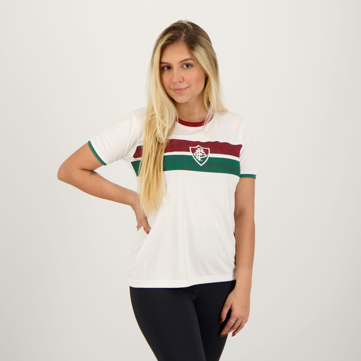 Camisa do Fluminense Stencil Futfanatics - Feminina - Foto 2