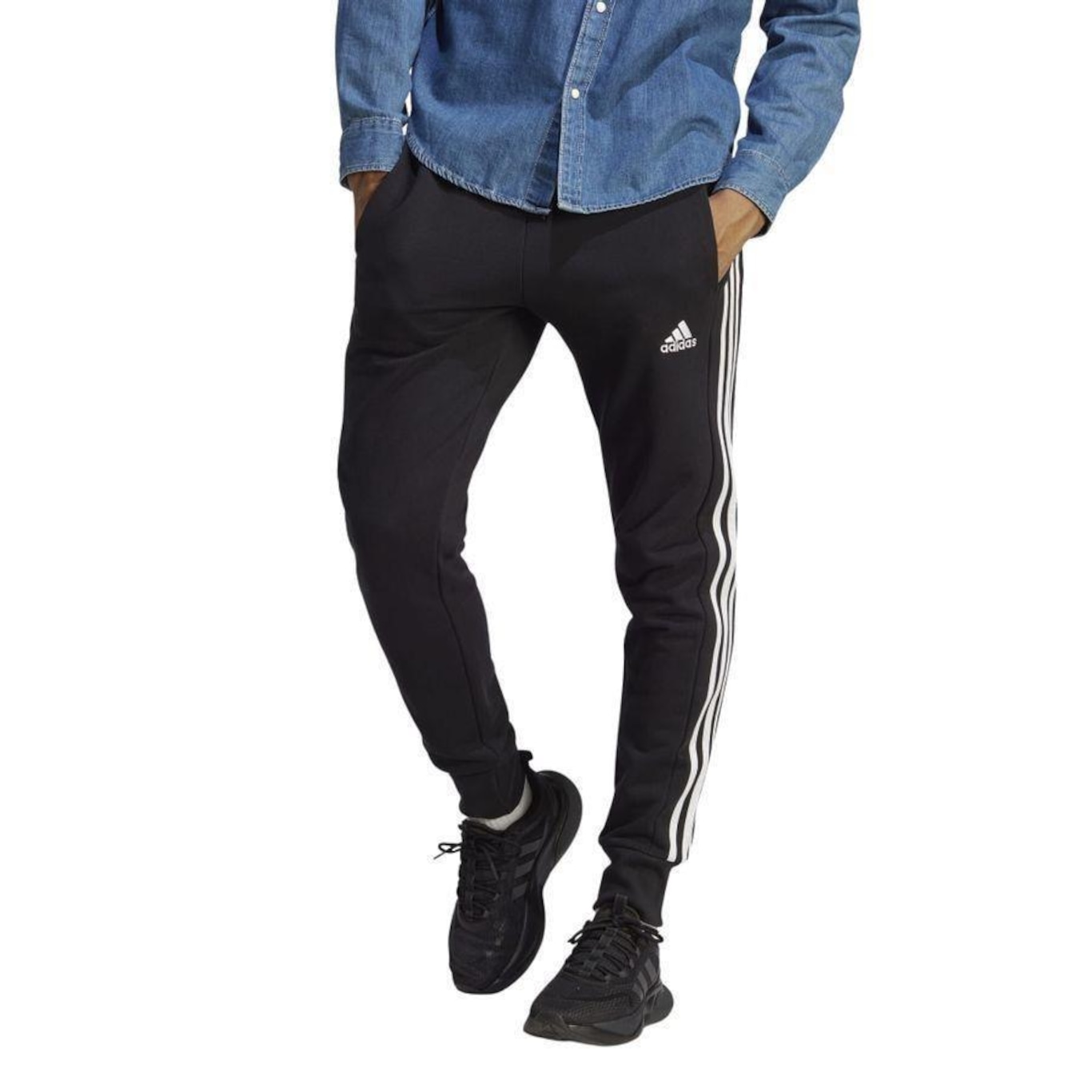 Calça adidas French Terry - Masculina - Foto 1