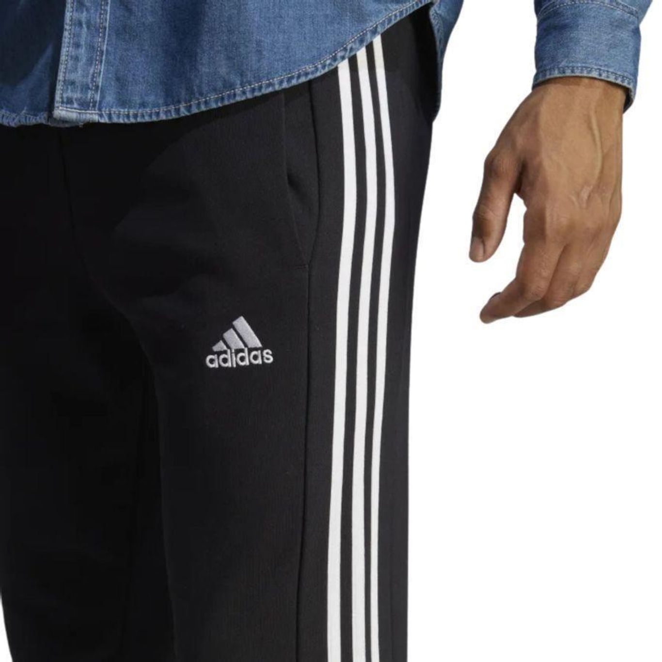 Calça adidas French Terry - Masculina - Foto 4