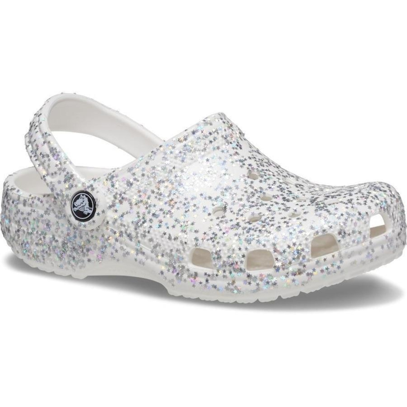 Sandália Crocs Classic Starry Glitter Clog T - Infantil - Foto 2