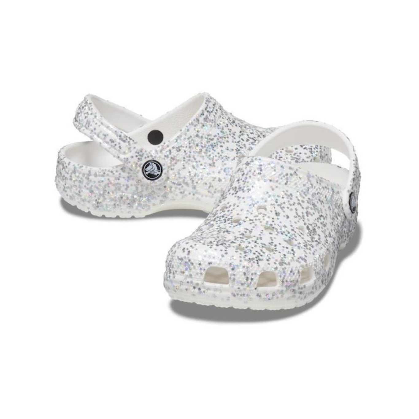 Sandália Crocs Classic Starry Glitter Clog T - Infantil - Foto 3