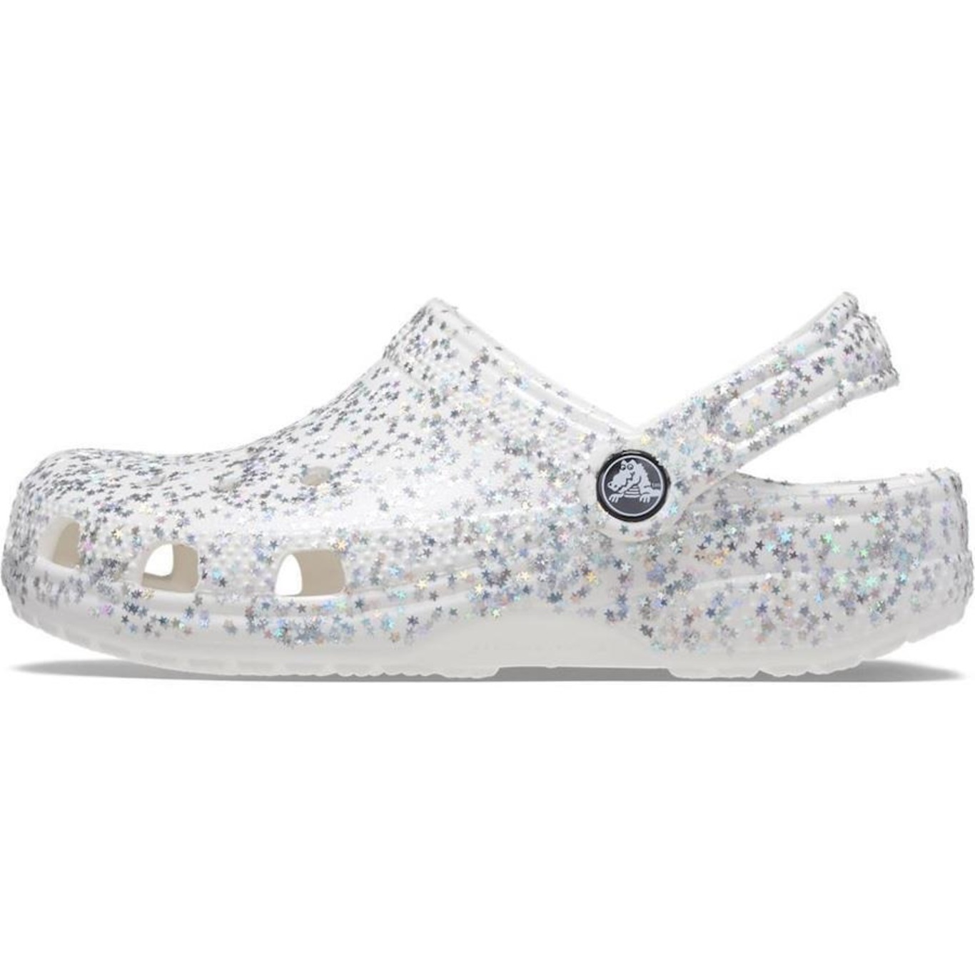 Sandália Crocs Classic Starry Glitter Clog T - Infantil - Foto 4