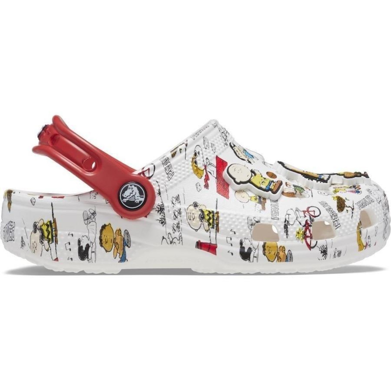 Sandália Crocs Classic Snoopy Peanuts K - Infantil - Foto 1