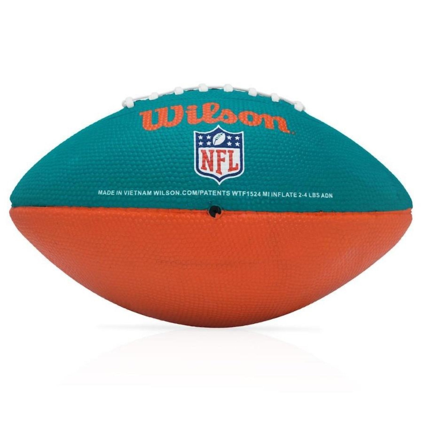 Bola de Futebol Americano Wilson NFL Team Miami Dolphins Mini