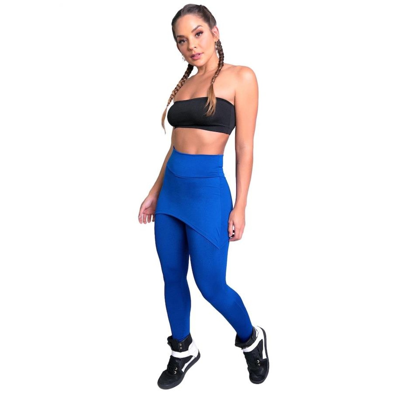 Calça Legging Mvb Modas Suplex Saia Tapa Bumbum Estampada Cintura Alta