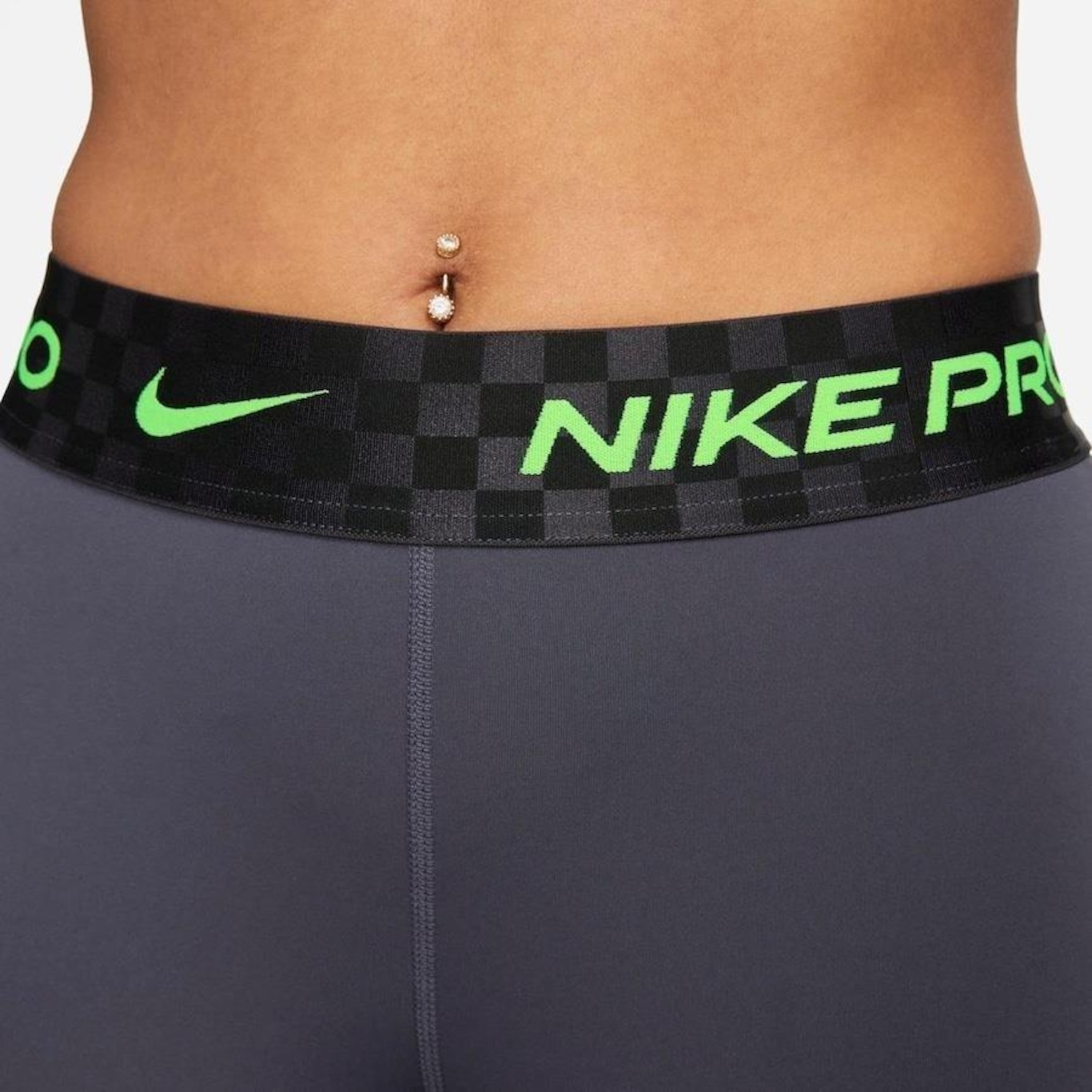 Nike Pro - Cinza - Leggings Fitness Mulher