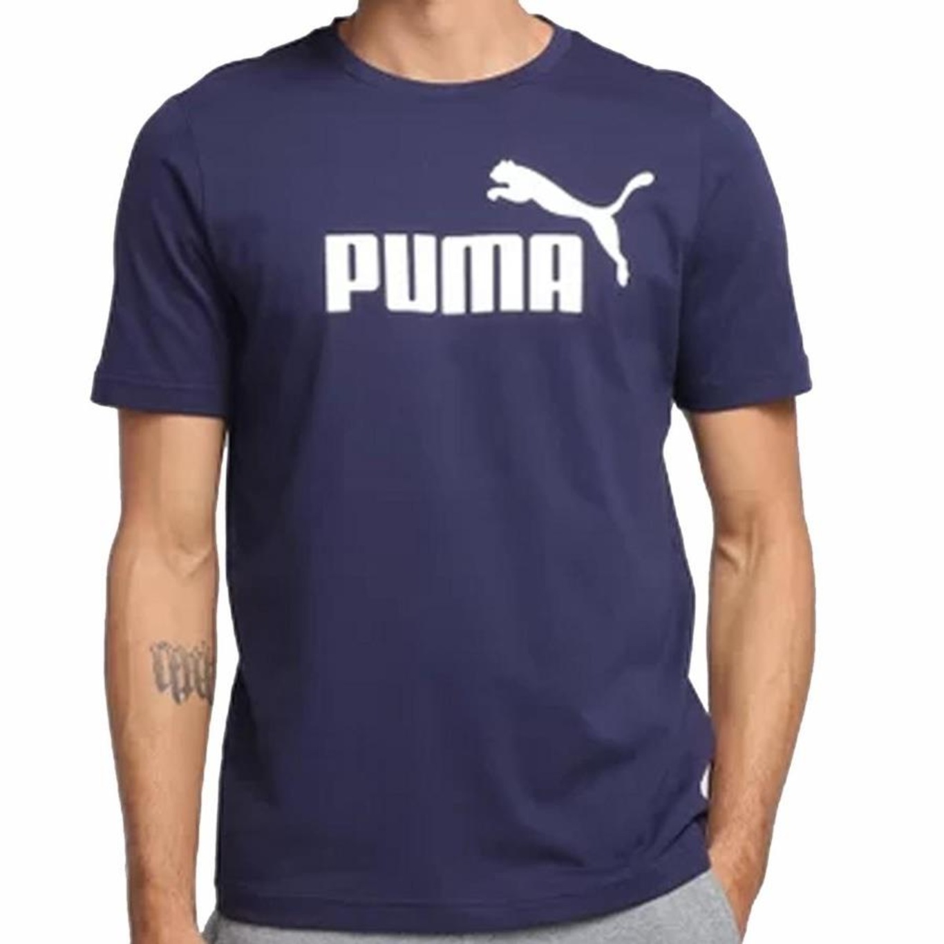 Camiseta Puma Essentials Logo - Masculino - Foto 1