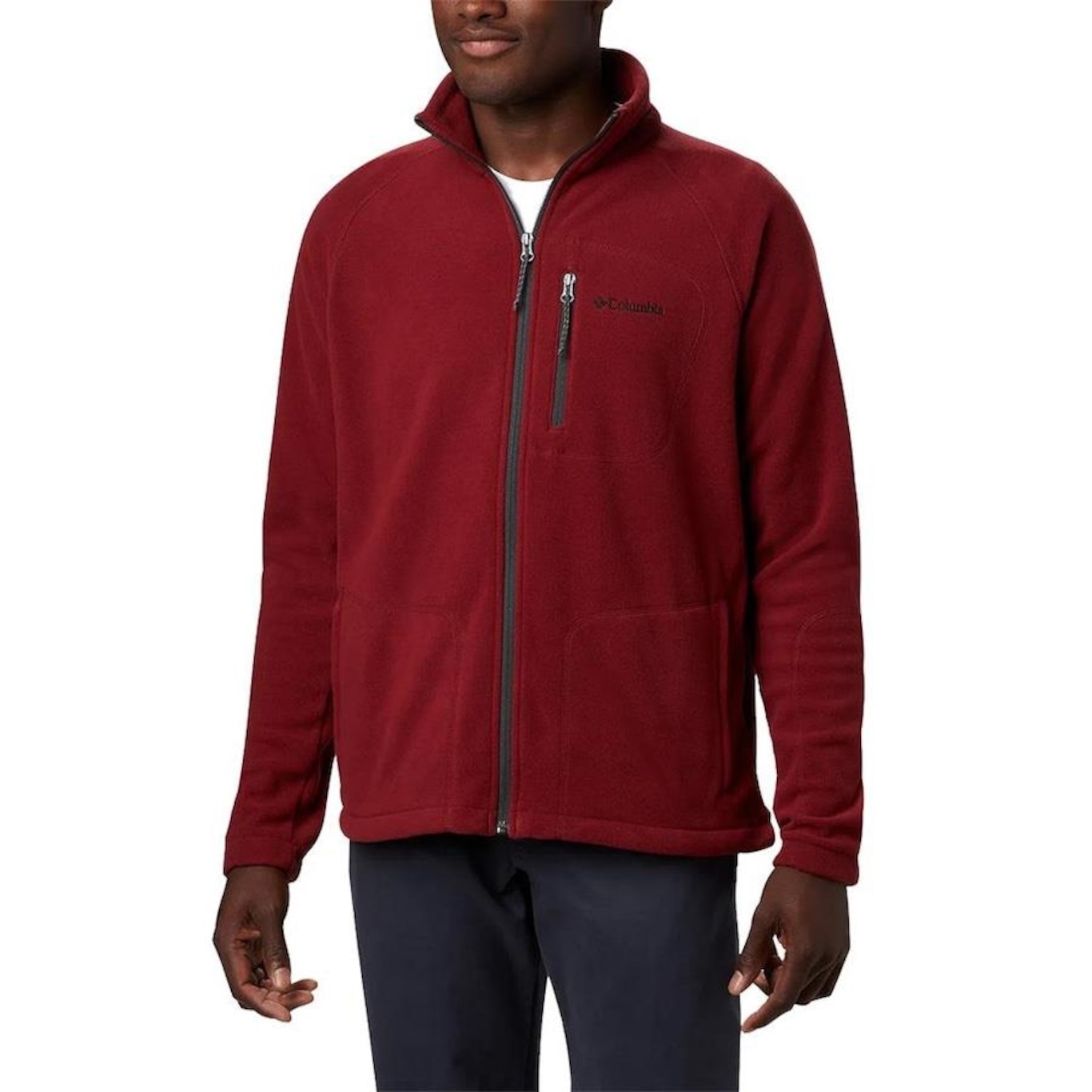 Jaqueta sem Capuz Columbia Fleece Fast Trek 2 - Masculina - Foto 3