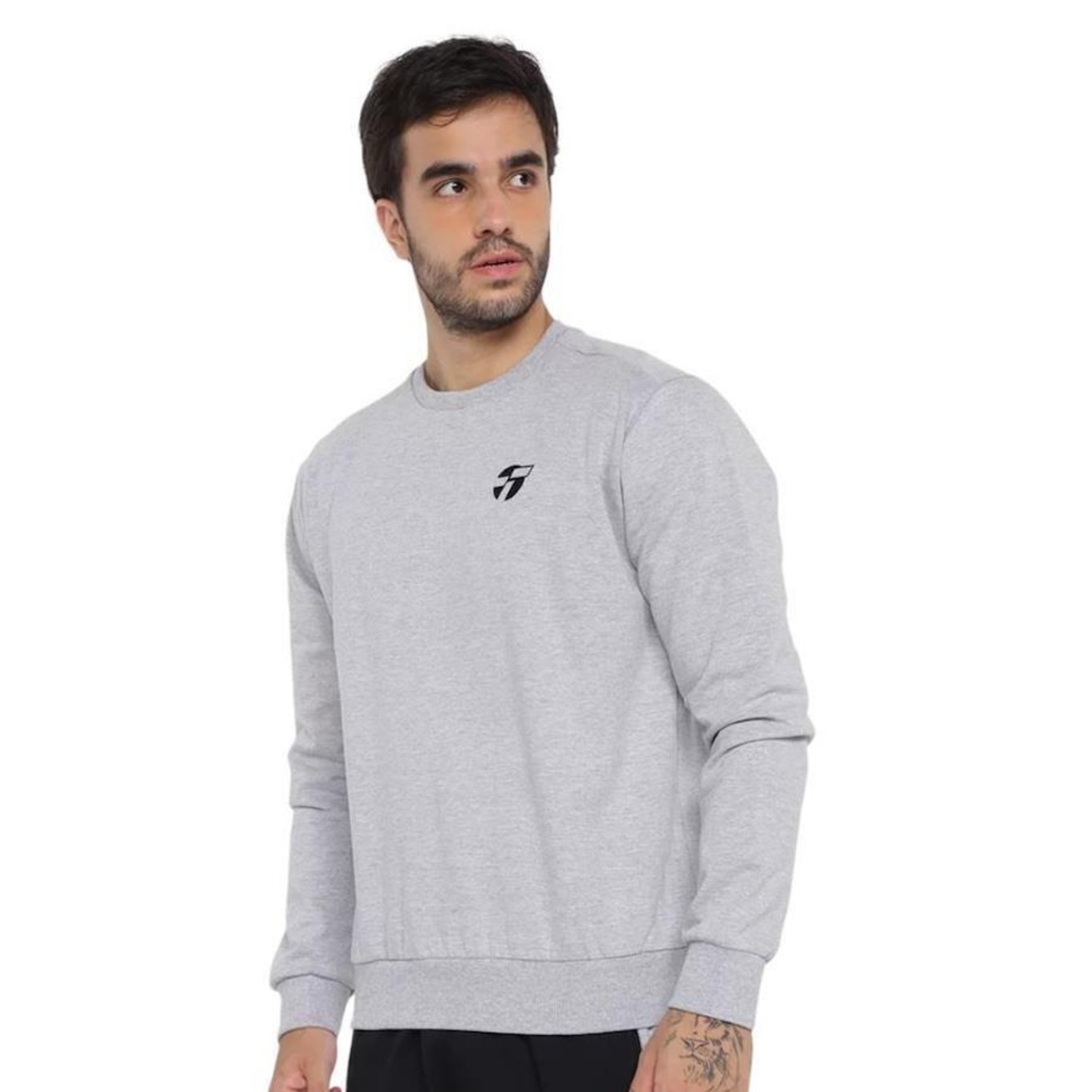 Blusão de Moletom sem Capuz Topper Casual - Masculino - Foto 1