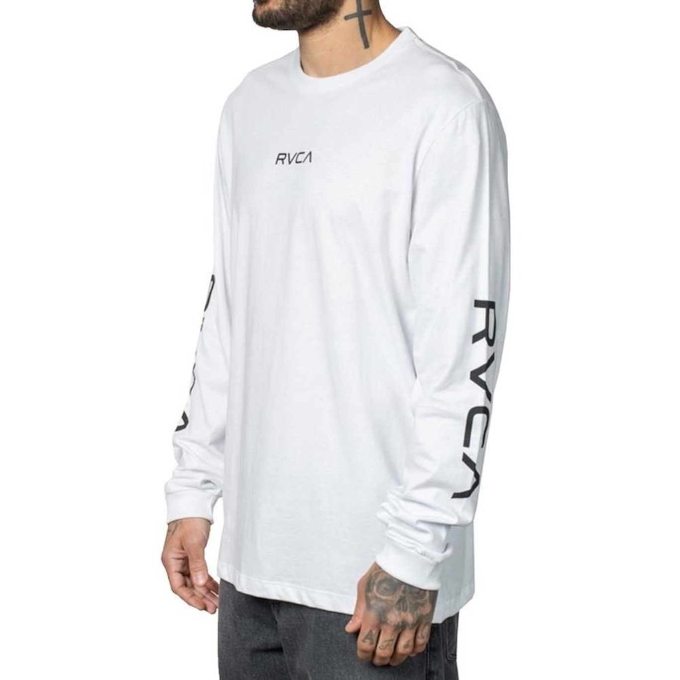 Camiseta RVCA Big Manga Longa - Masculina - Foto 2