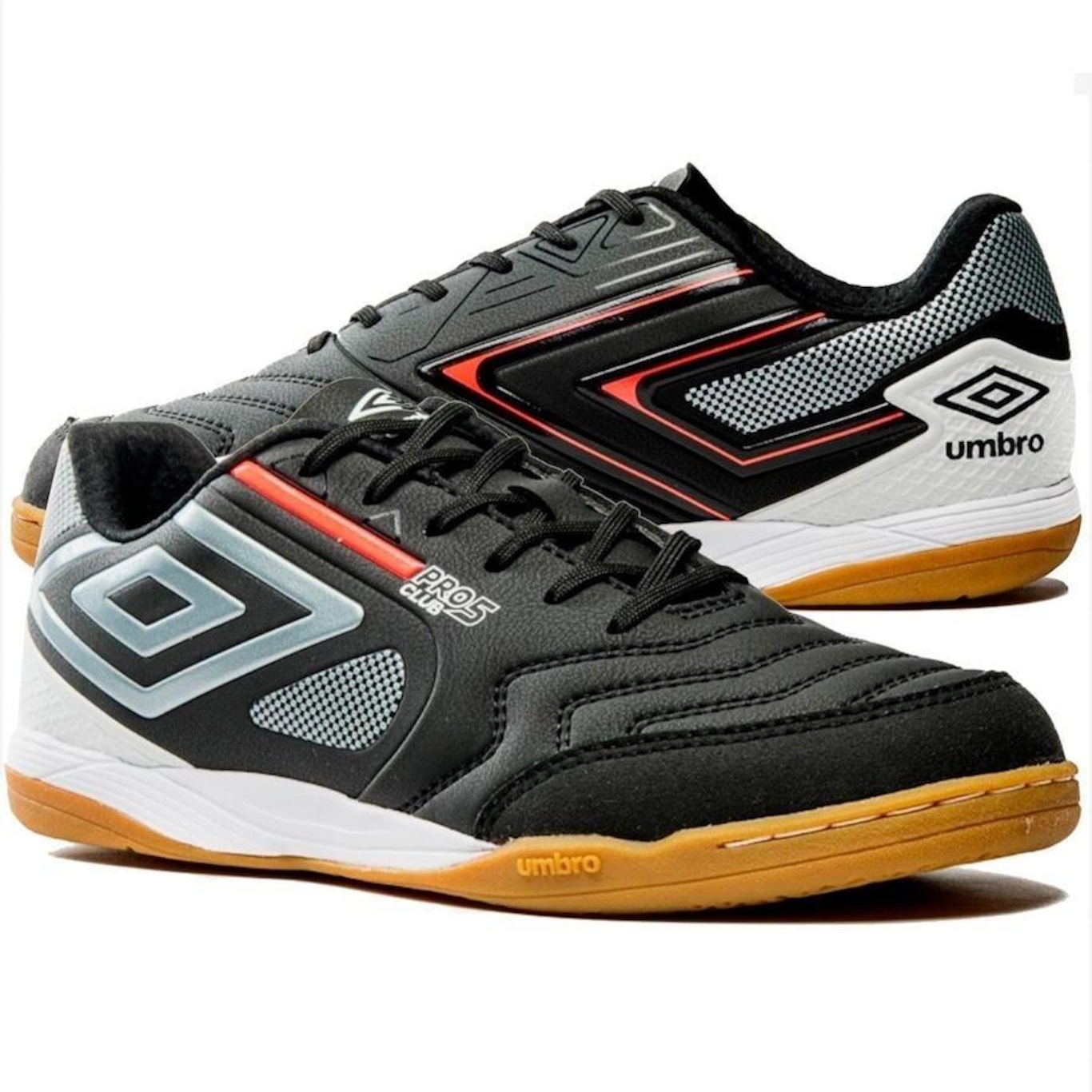 Chuteira Futsal Umbro Pro 5 Bump Club + Par de Meias - Adulto - Foto 2