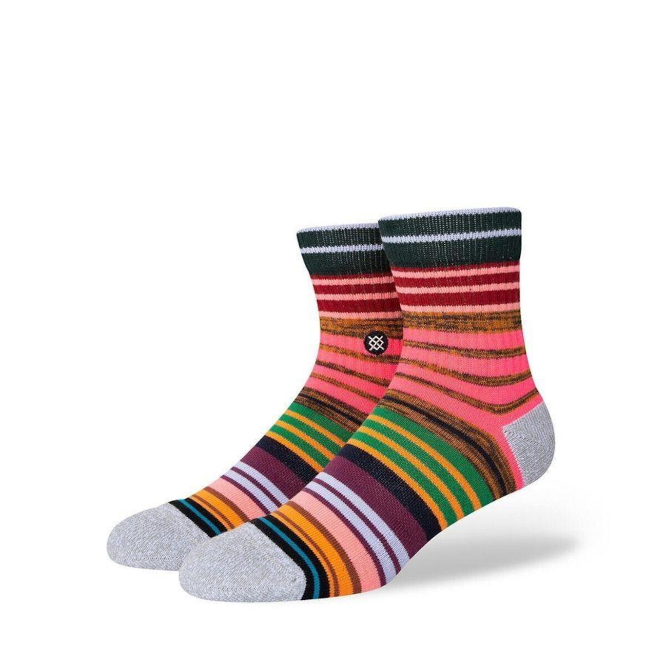 Meia Stance Palette Quarter Infiknit Multicolor - 36 a 44 - Adulto - Foto 1