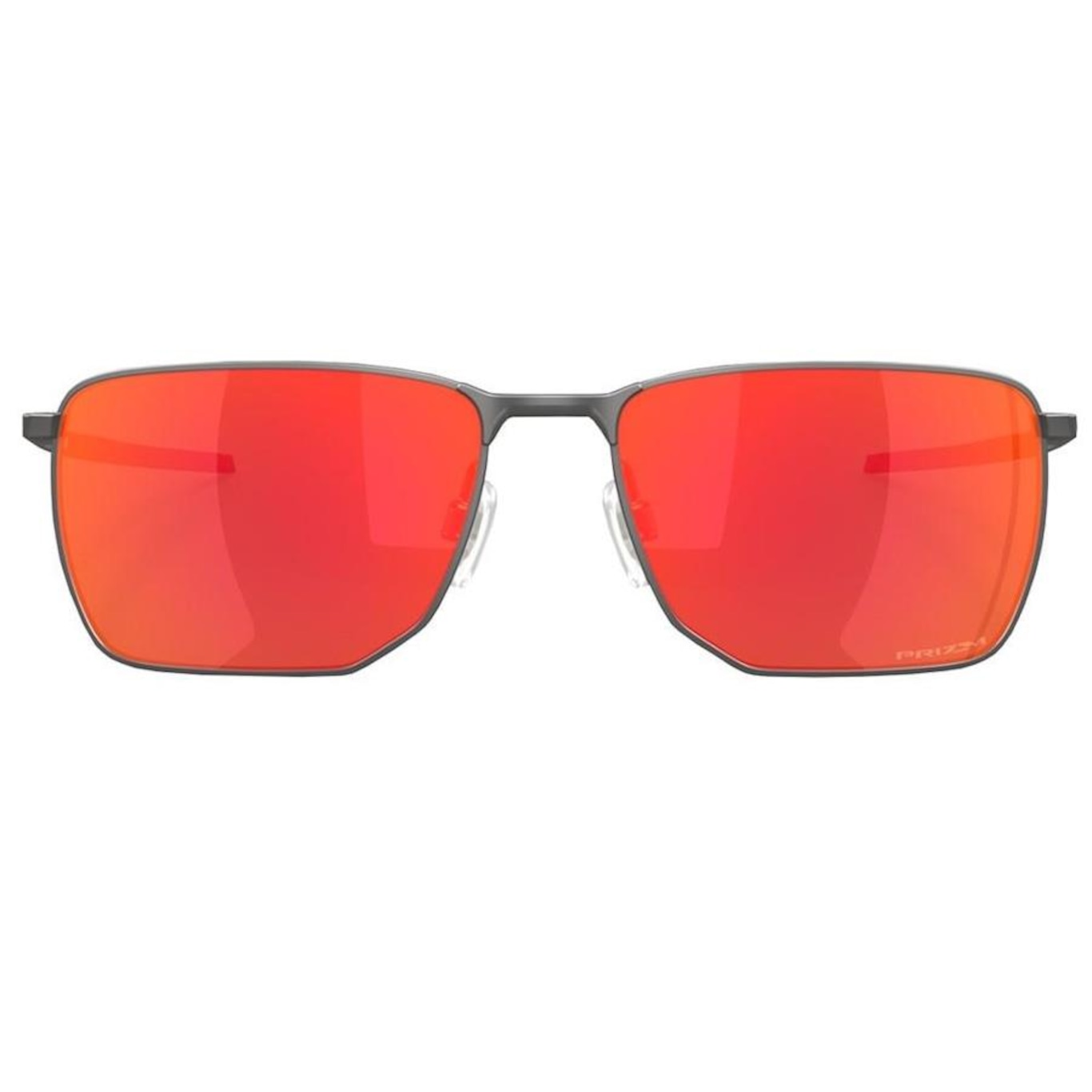 Óculos de Sol Oakley Unissex Ejector Matte Gunmental Prizm Ruby - Foto 2