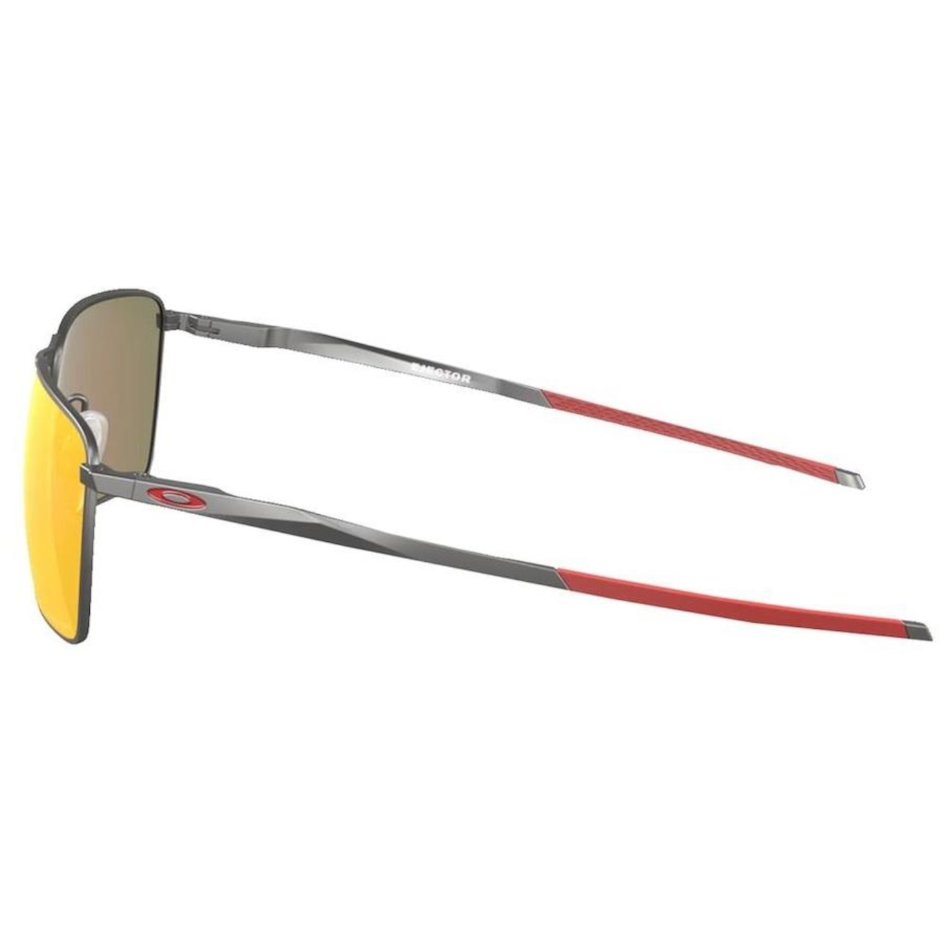 Óculos de Sol Oakley Unissex Ejector Matte Gunmental Prizm Ruby - Foto 4