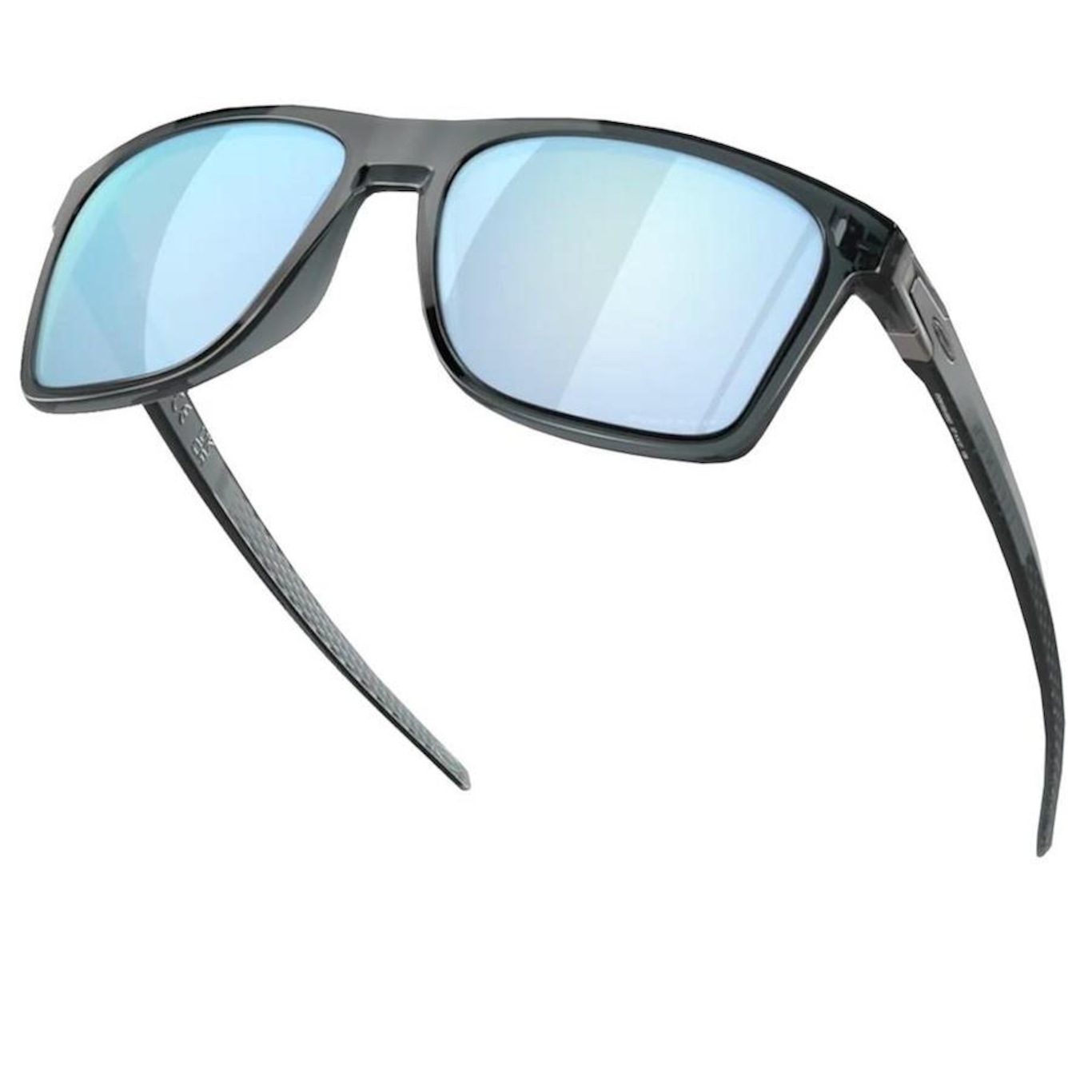 Óculos de Sol Oakley Leffingwell Black Ink Prizm Grey - Unissex - Foto 5